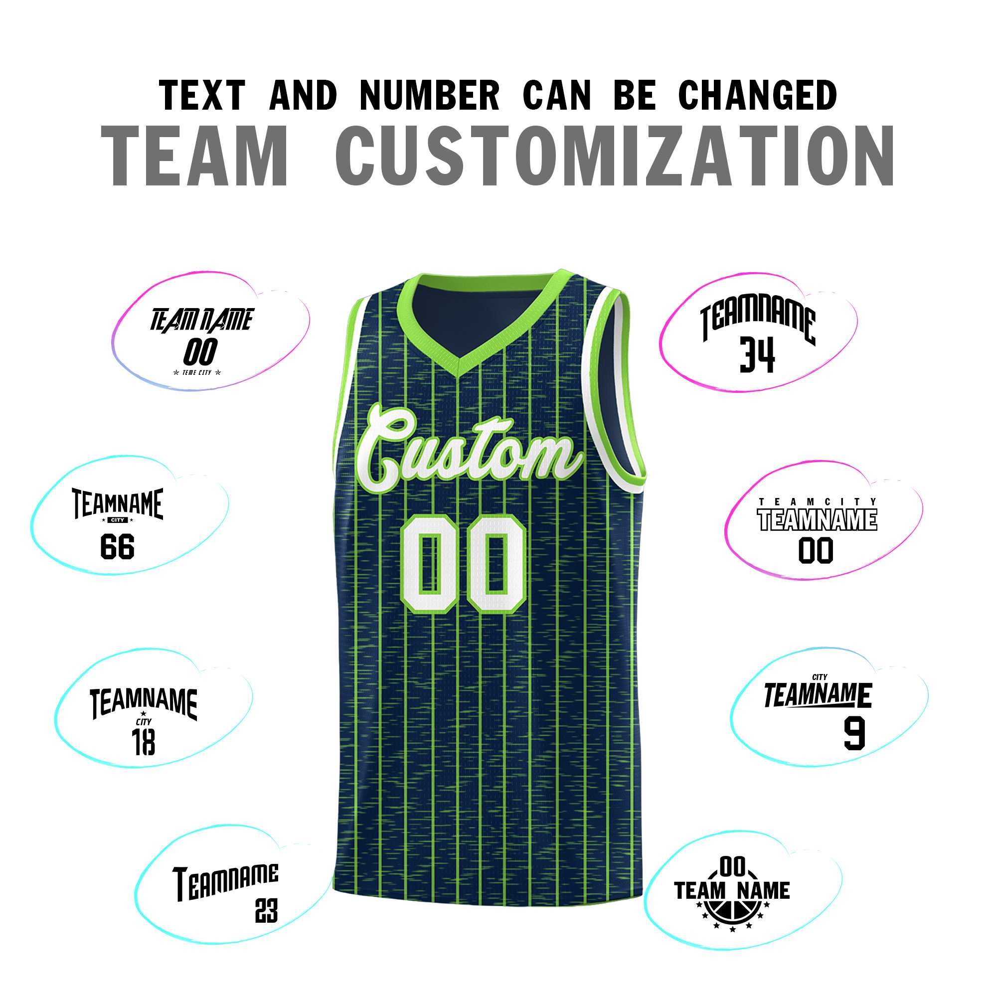 Custom Navy Custom Gray Pinstripe Retro Sets Uniform Basketball Jersey