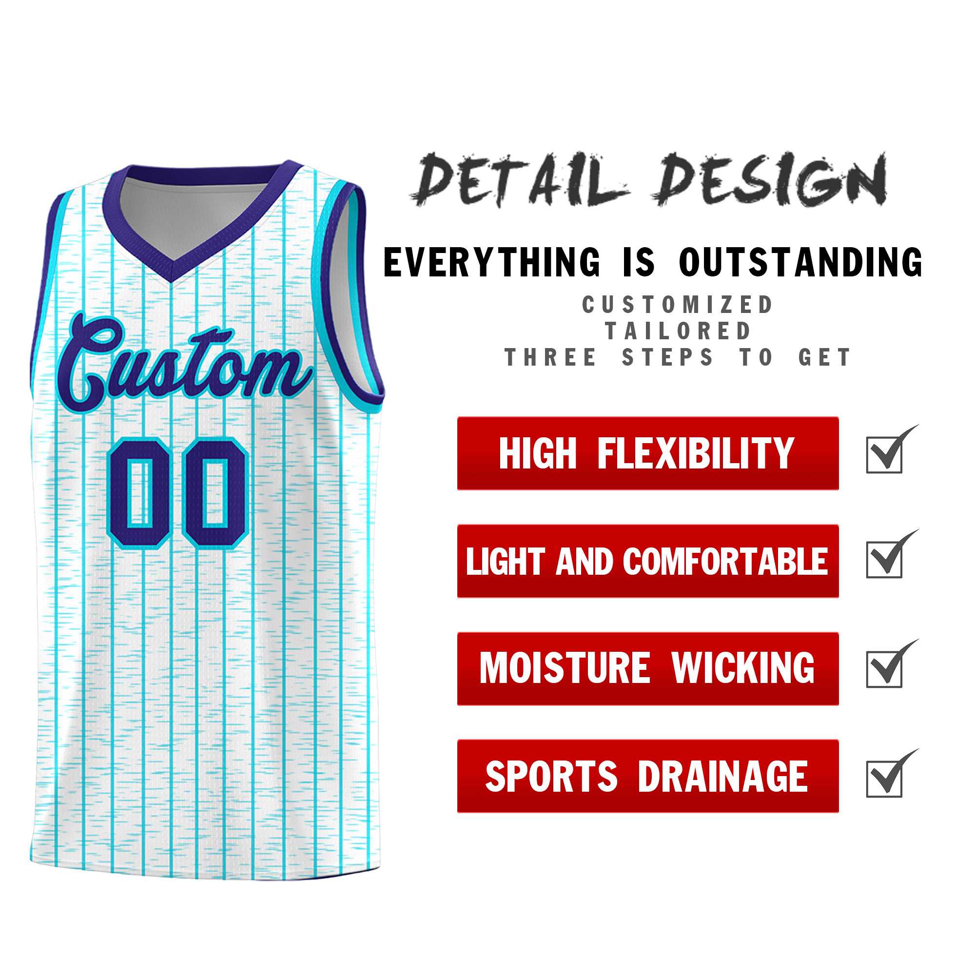 Custom White Custom Gray Pinstripe Retro Sets Uniform Basketball Jersey