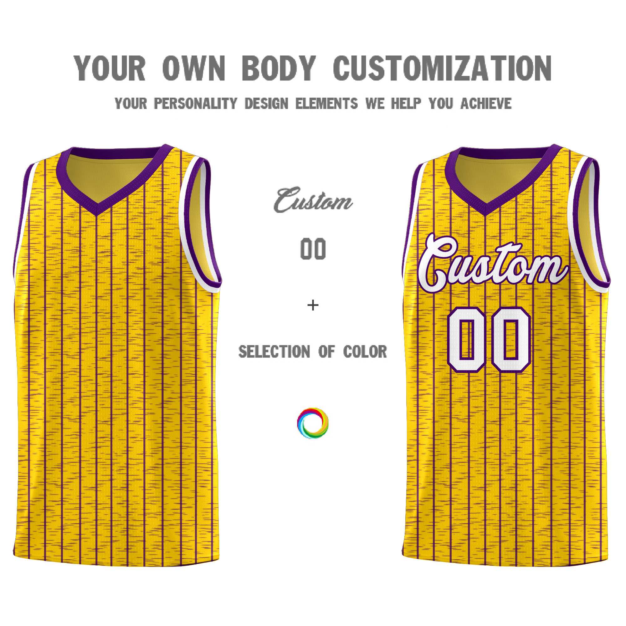 Custom Gold Custom Gray Pinstripe Retro Sets Uniform Basketball Jersey
