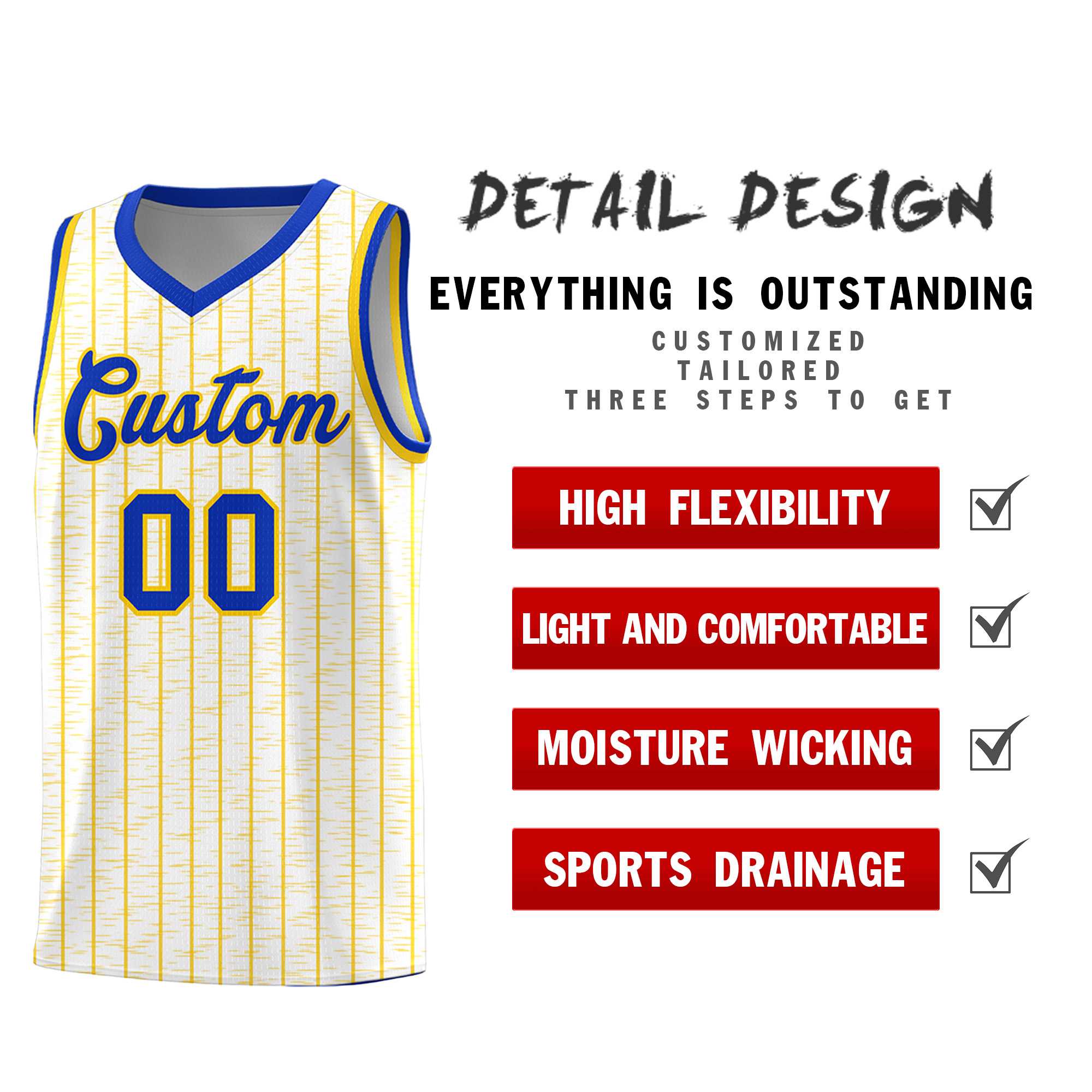 Custom White Custom Gray Pinstripe Retro Sets Uniform Basketball Jersey