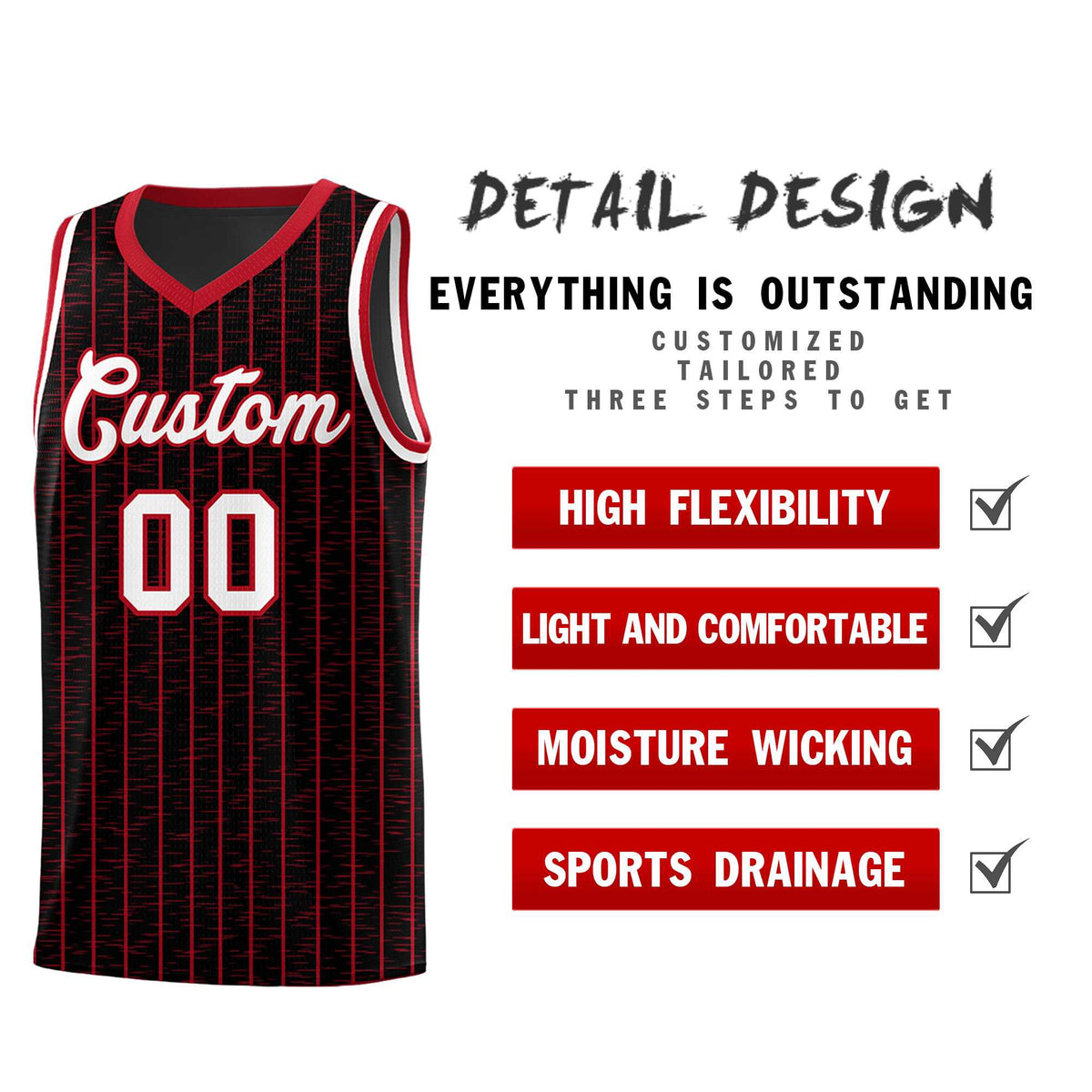 Custom Black Custom Gray Pinstripe Retro Sets Uniform Basketball Jersey