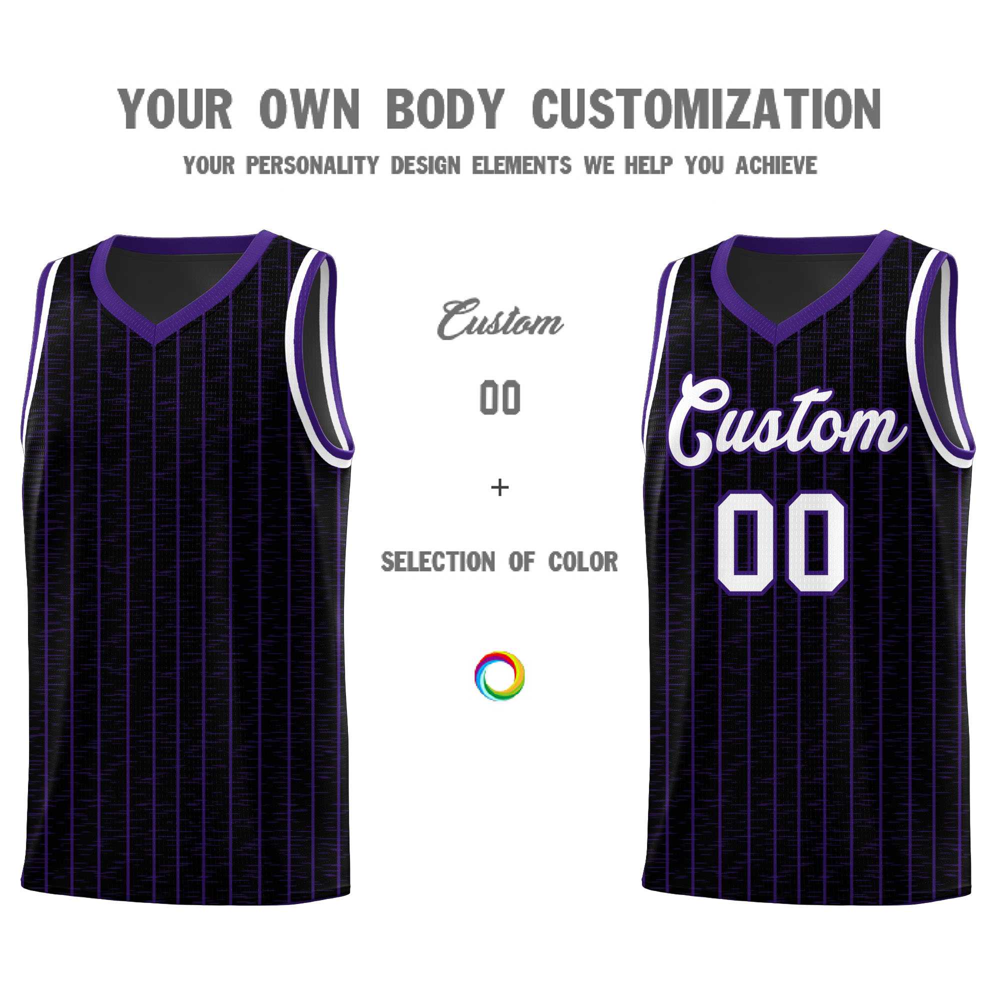 Custom Black Custom Gray Pinstripe Retro Sets Uniform Basketball Jersey