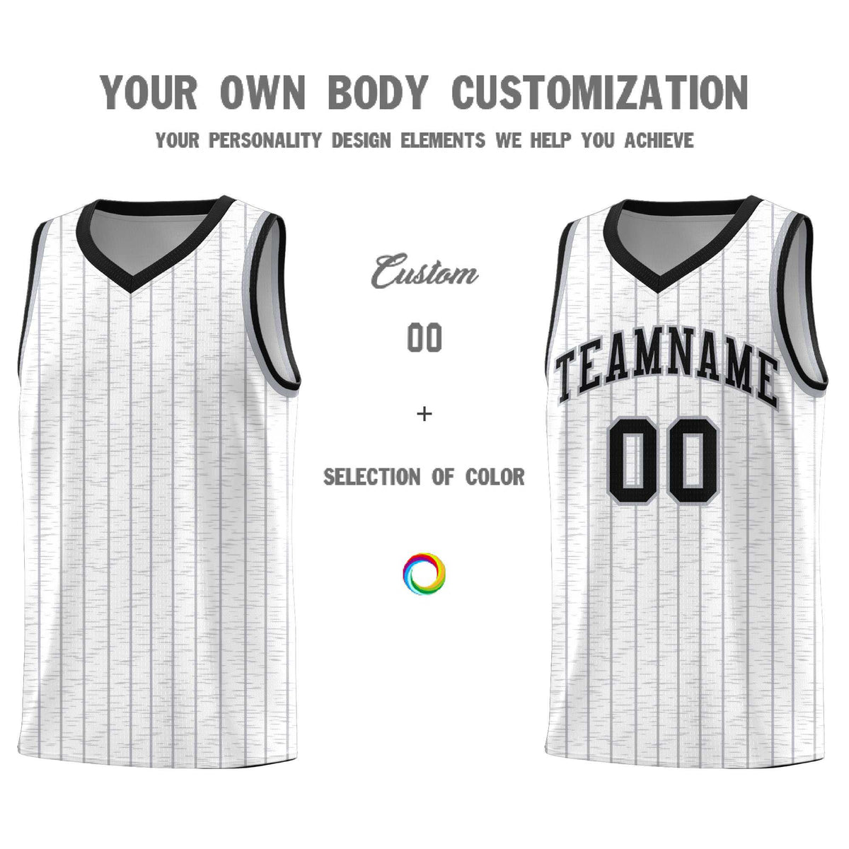 Custom White Custom Gray Pinstripe Retro Sets Uniform Basketball Jersey
