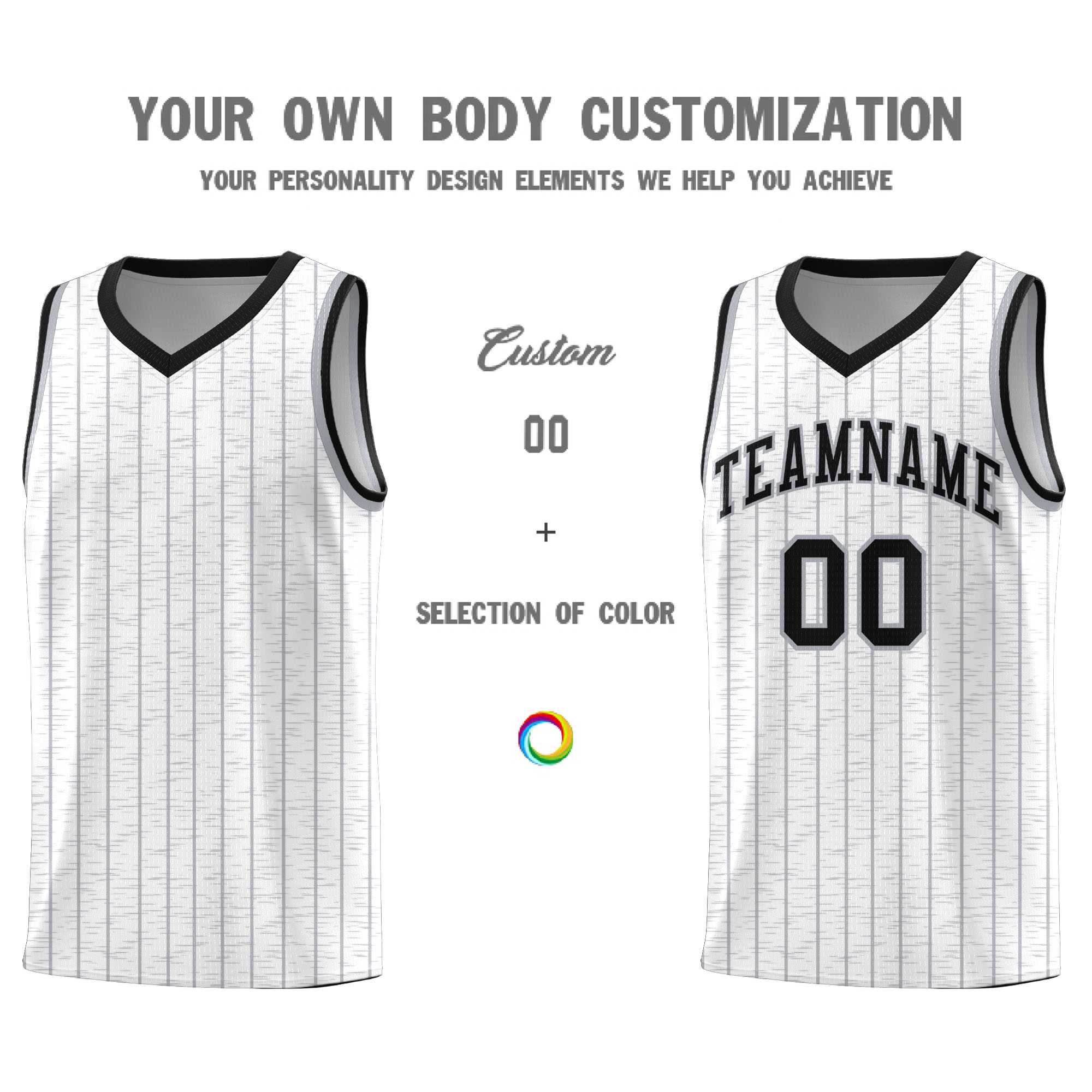 Custom White Custom Gray Pinstripe Retro Sets Uniform Basketball Jersey