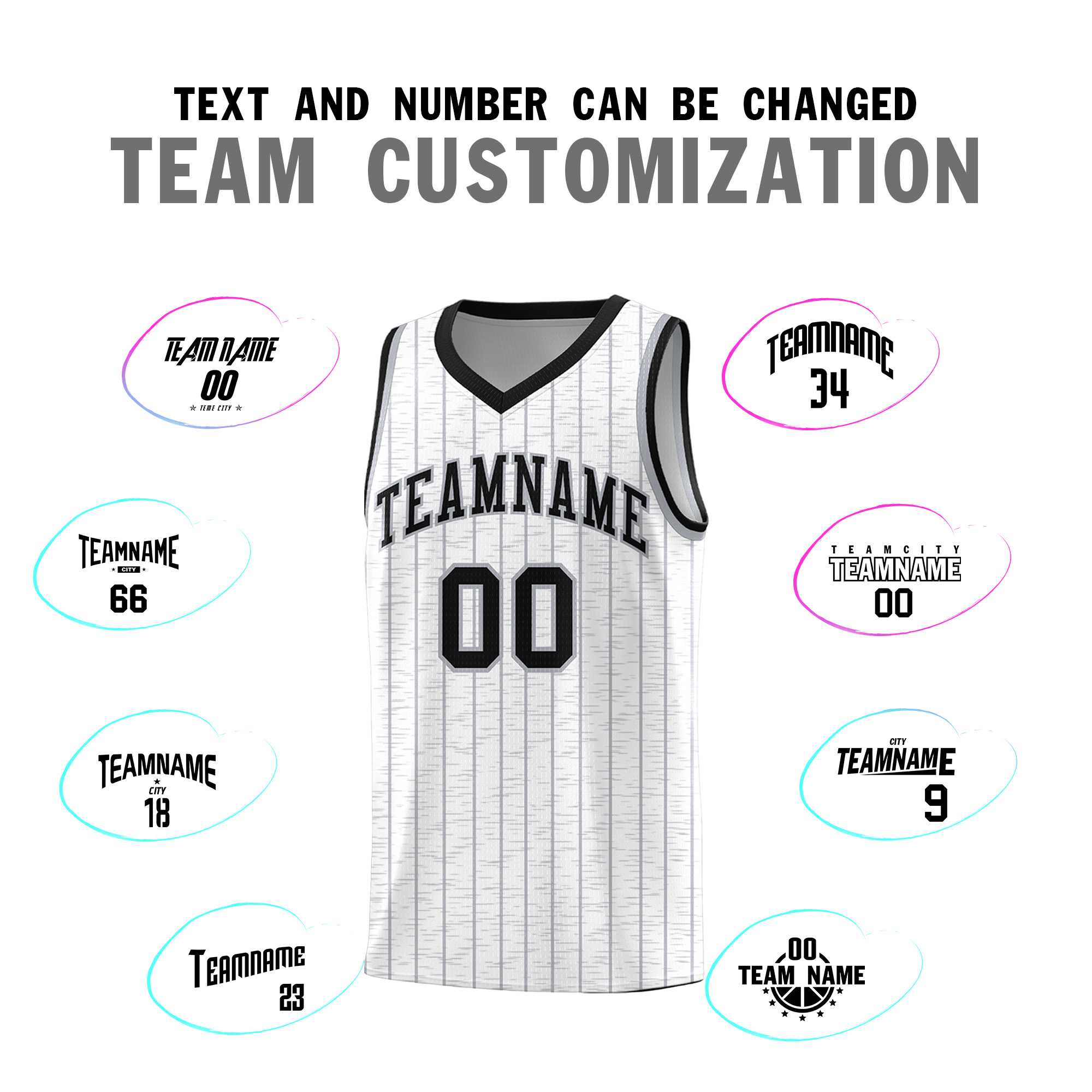 Custom White Custom Gray Pinstripe Retro Sets Uniform Basketball Jersey