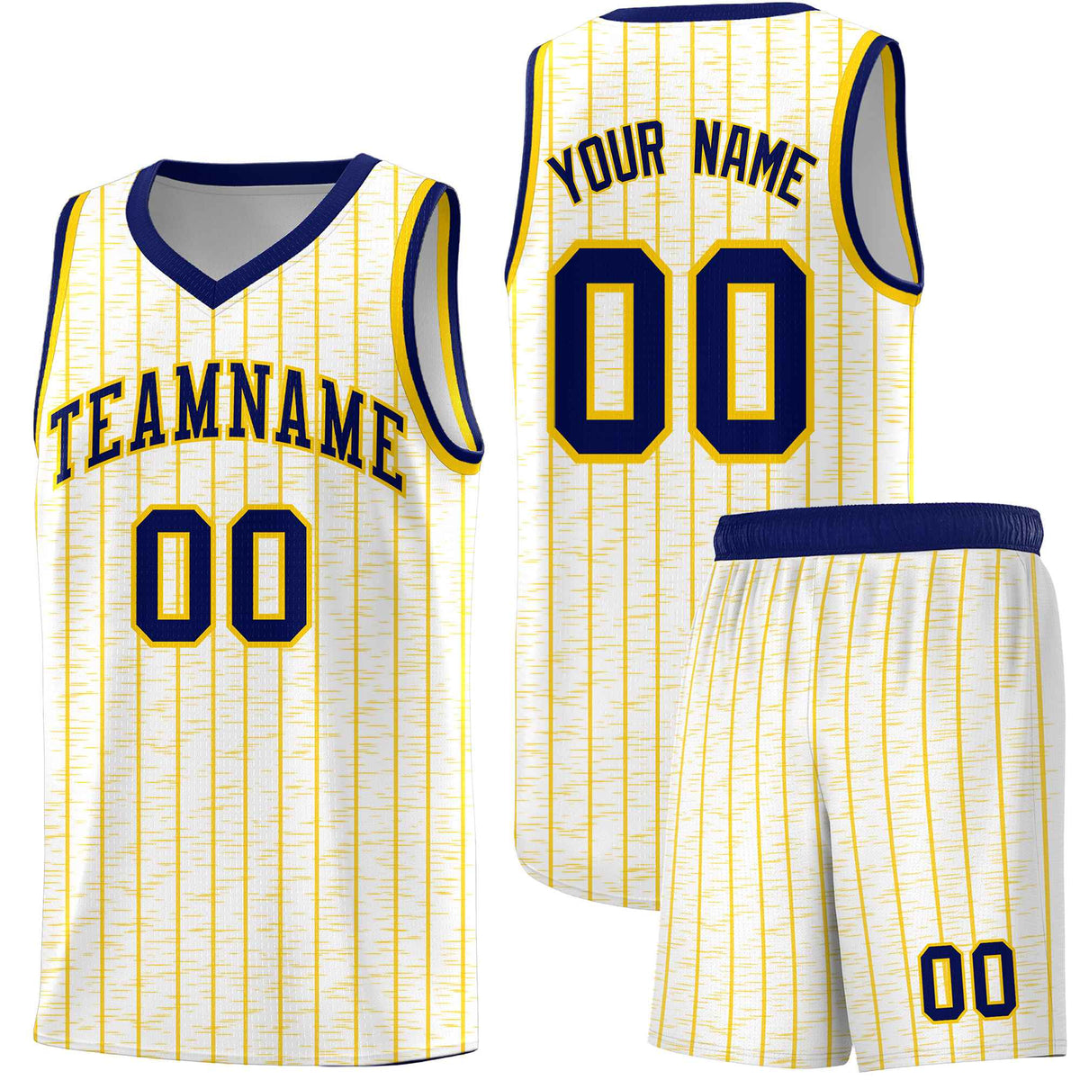 Custom White Custom Gray Pinstripe Retro Sets Uniform Basketball Jersey