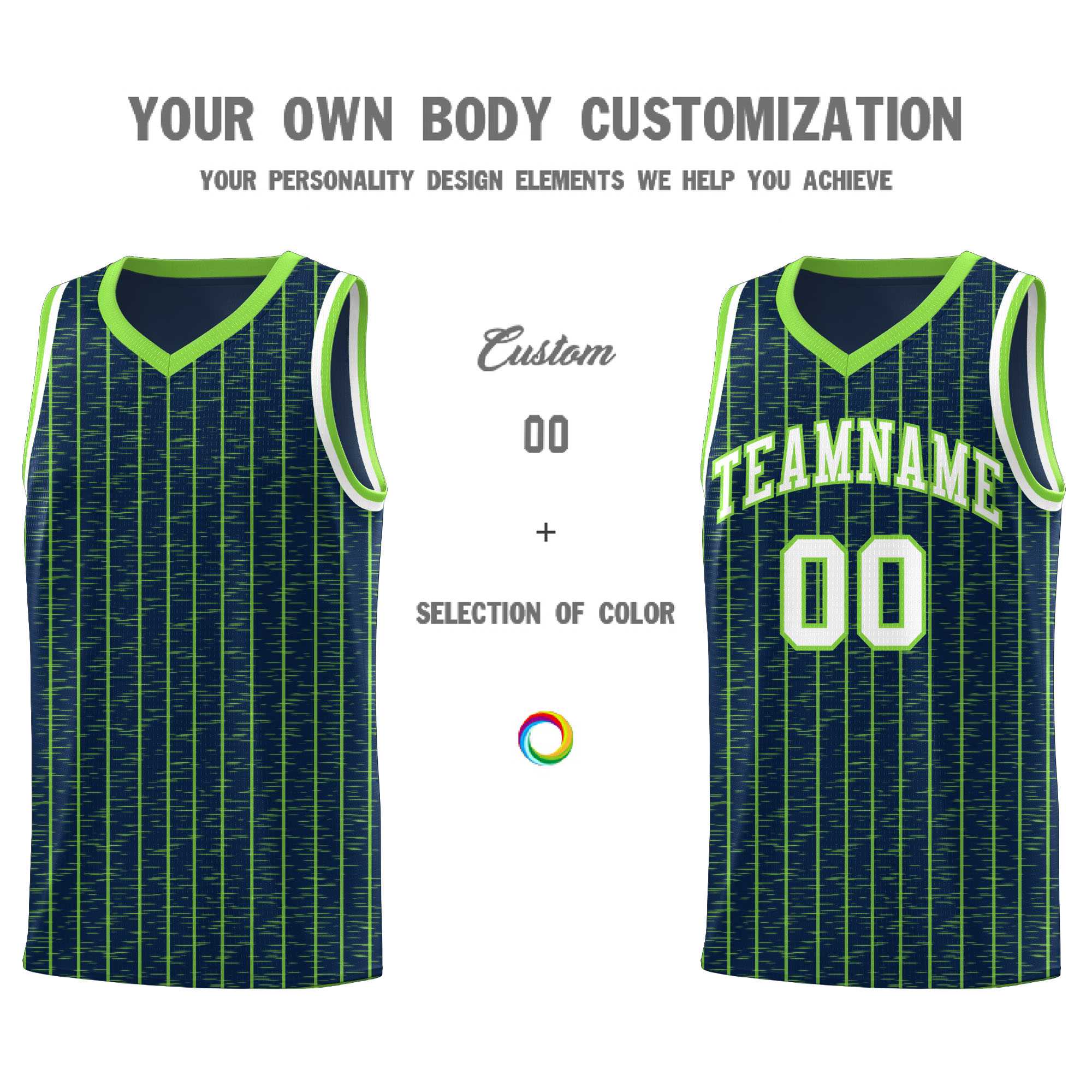 Custom Navy Custom Gray Pinstripe Retro Sets Uniform Basketball Jersey