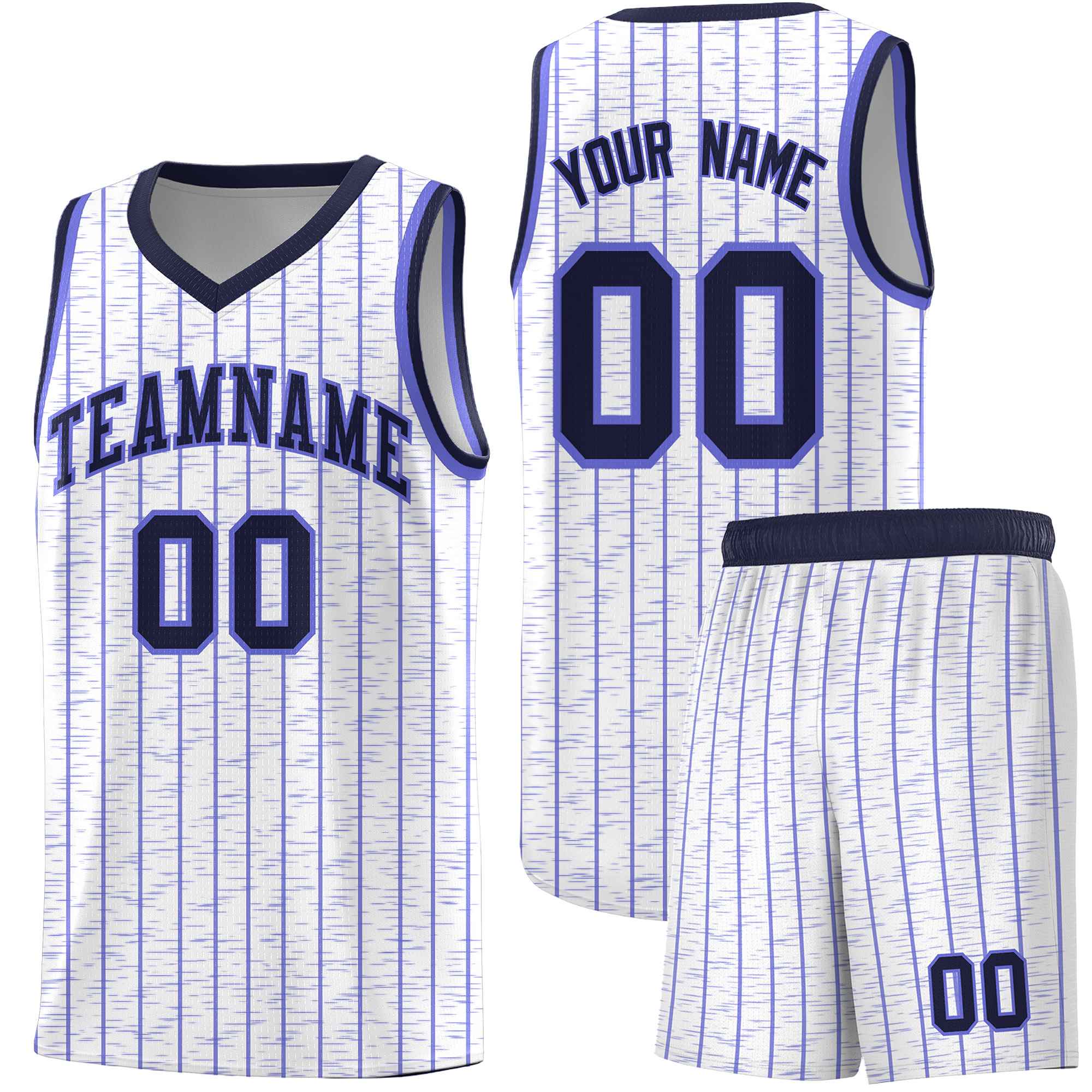 Custom White Custom Gray Pinstripe Retro Sets Uniform Basketball Jersey