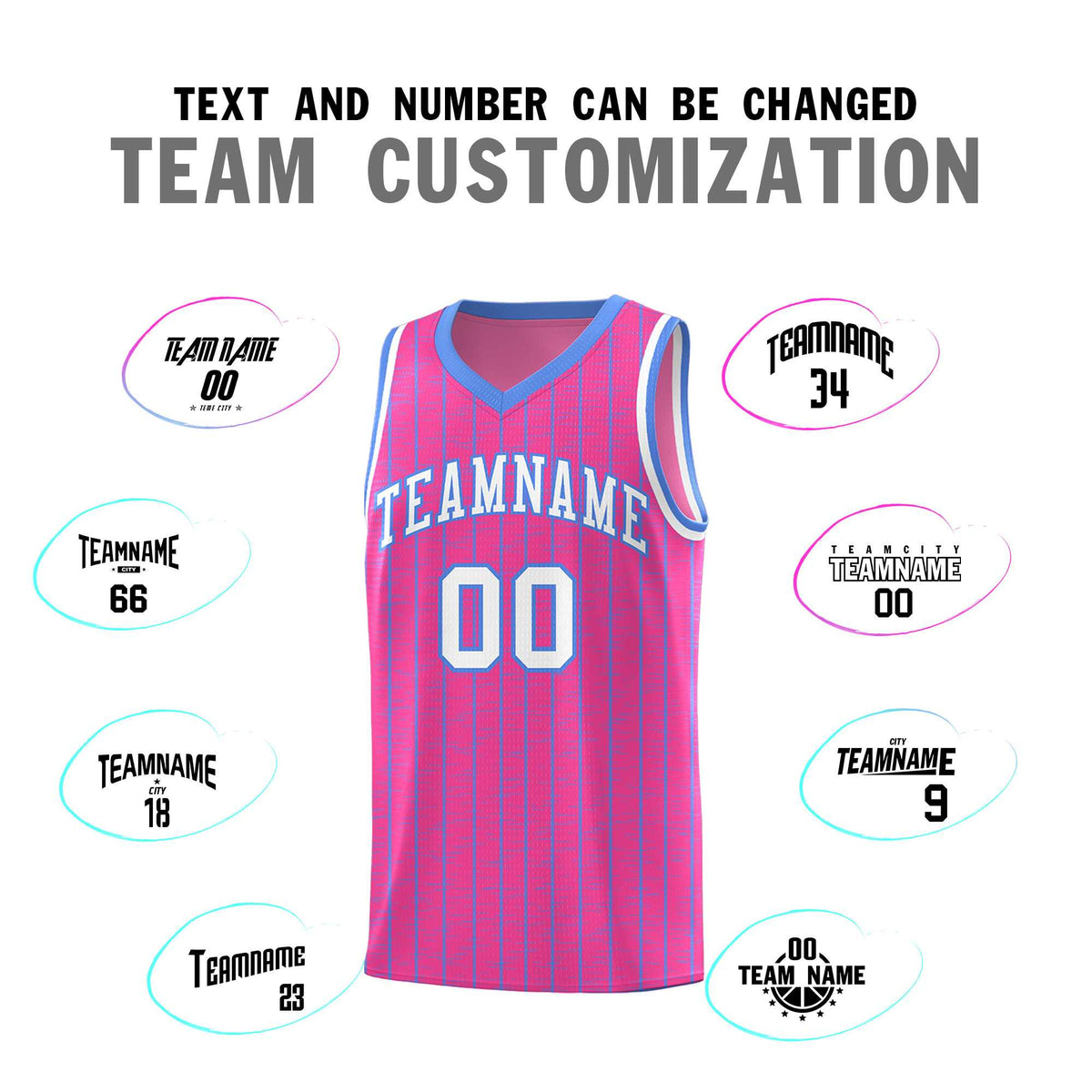 Custom Pink Custom Gray Pinstripe Retro Sets Uniform Basketball Jersey