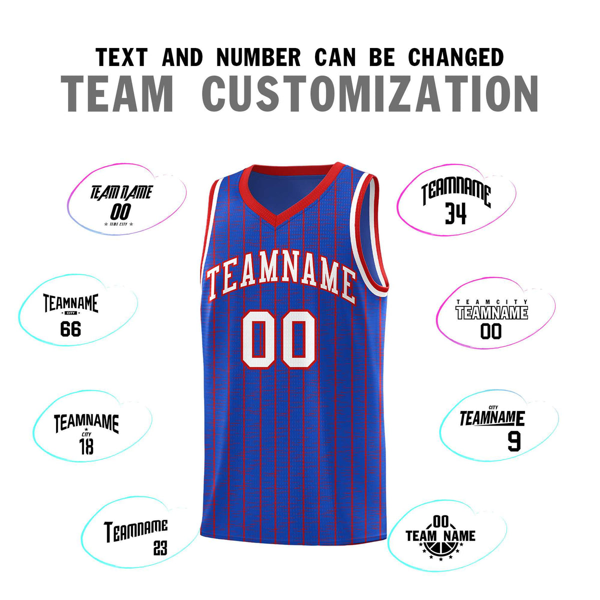 Custom Royal Blue Custom Gray Pinstripe Retro Sets Uniform Basketball Jersey