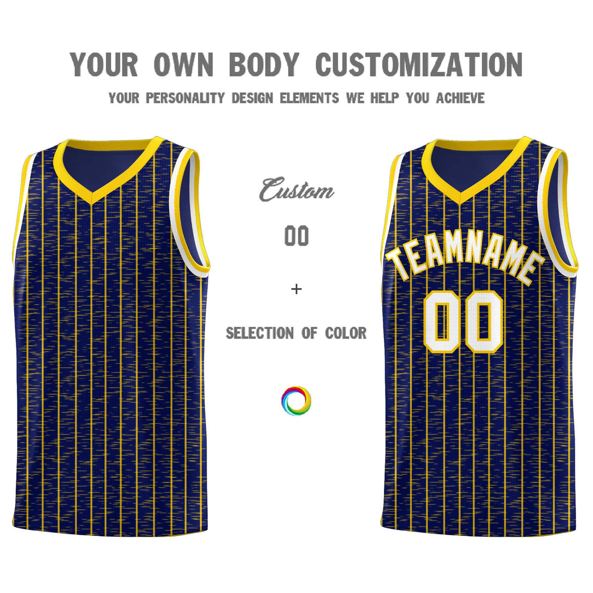 Custom Navy Custom Gray Pinstripe Retro Sets Uniform Basketball Jersey