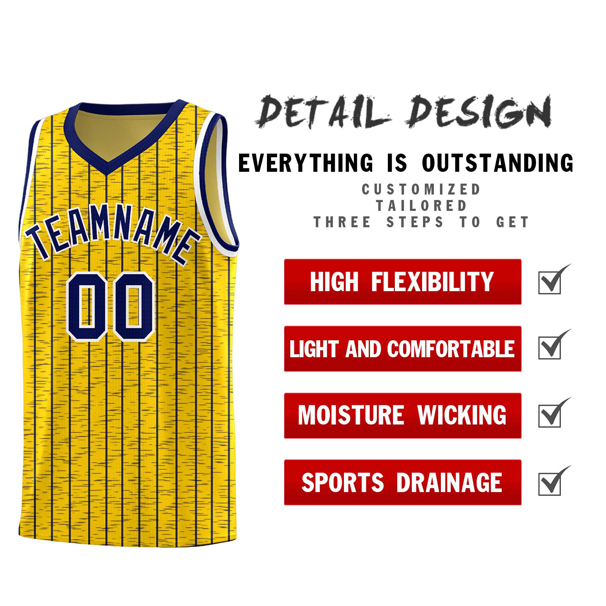 Custom Gold Custom Gray Pinstripe Retro Sets Uniform Basketball Jersey