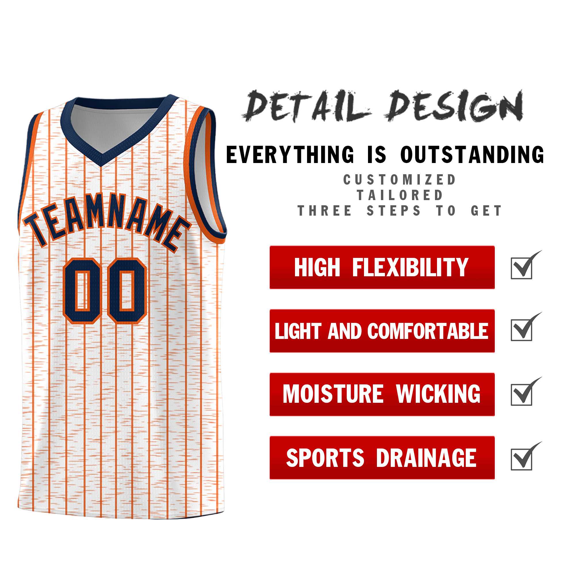 Custom White Custom Gray Pinstripe Retro Sets Uniform Basketball Jersey