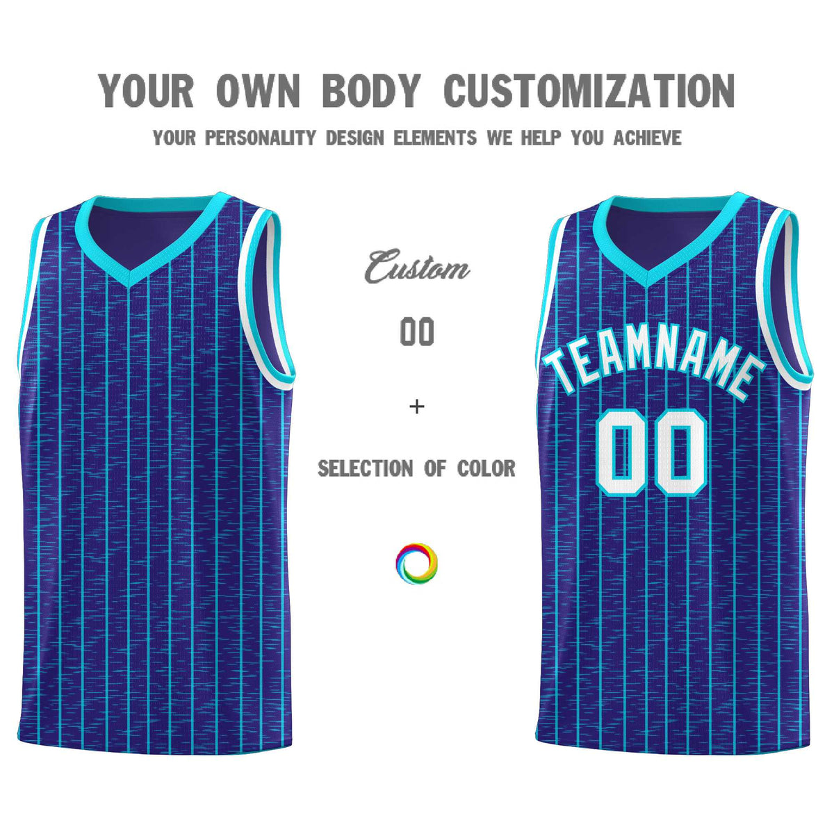 Custom Royal Custom Gray Pinstripe Retro Sets Uniform Basketball Jersey