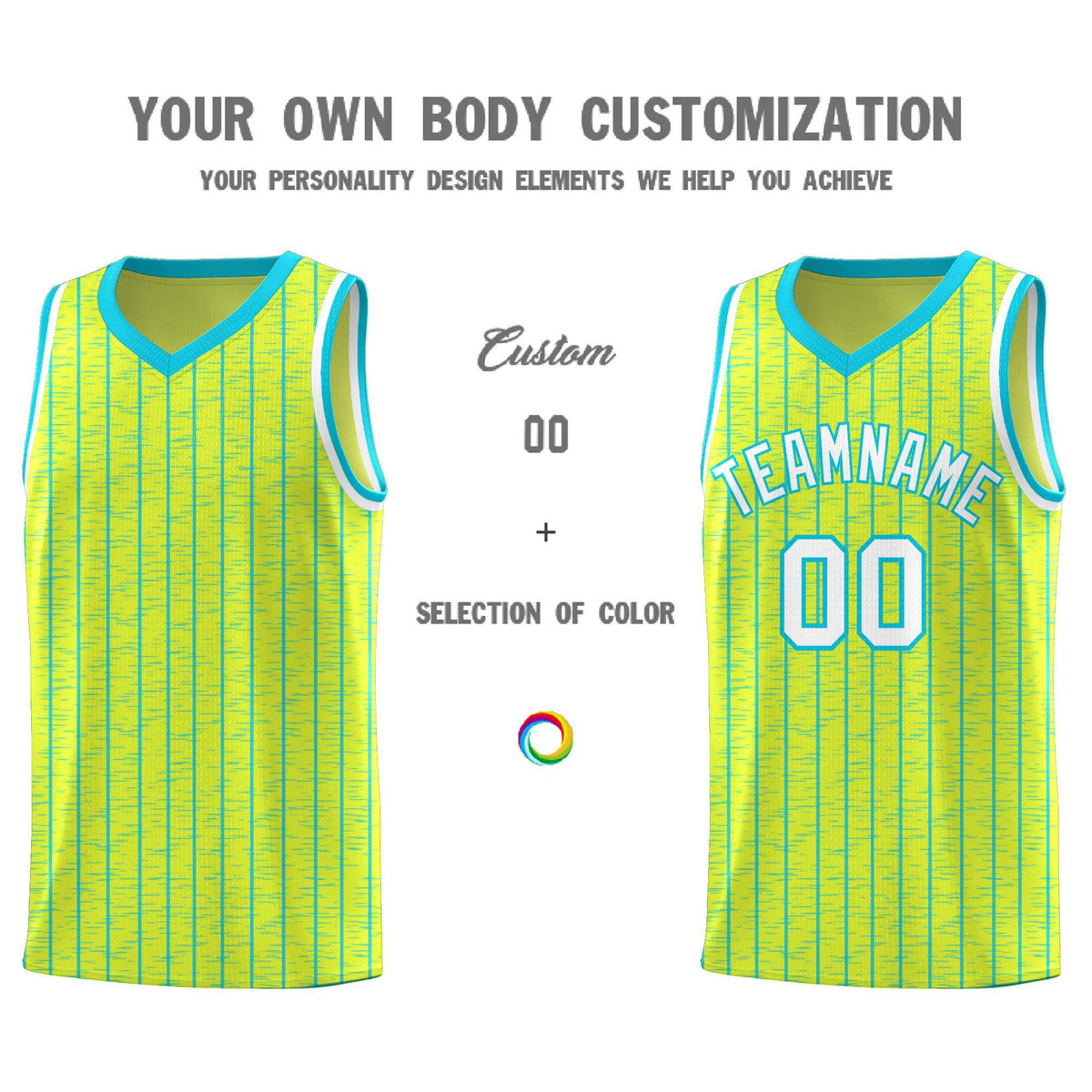 Custom Fluorescent Green Custom Gray Pinstripe Retro Sets Uniform Basketball Jersey