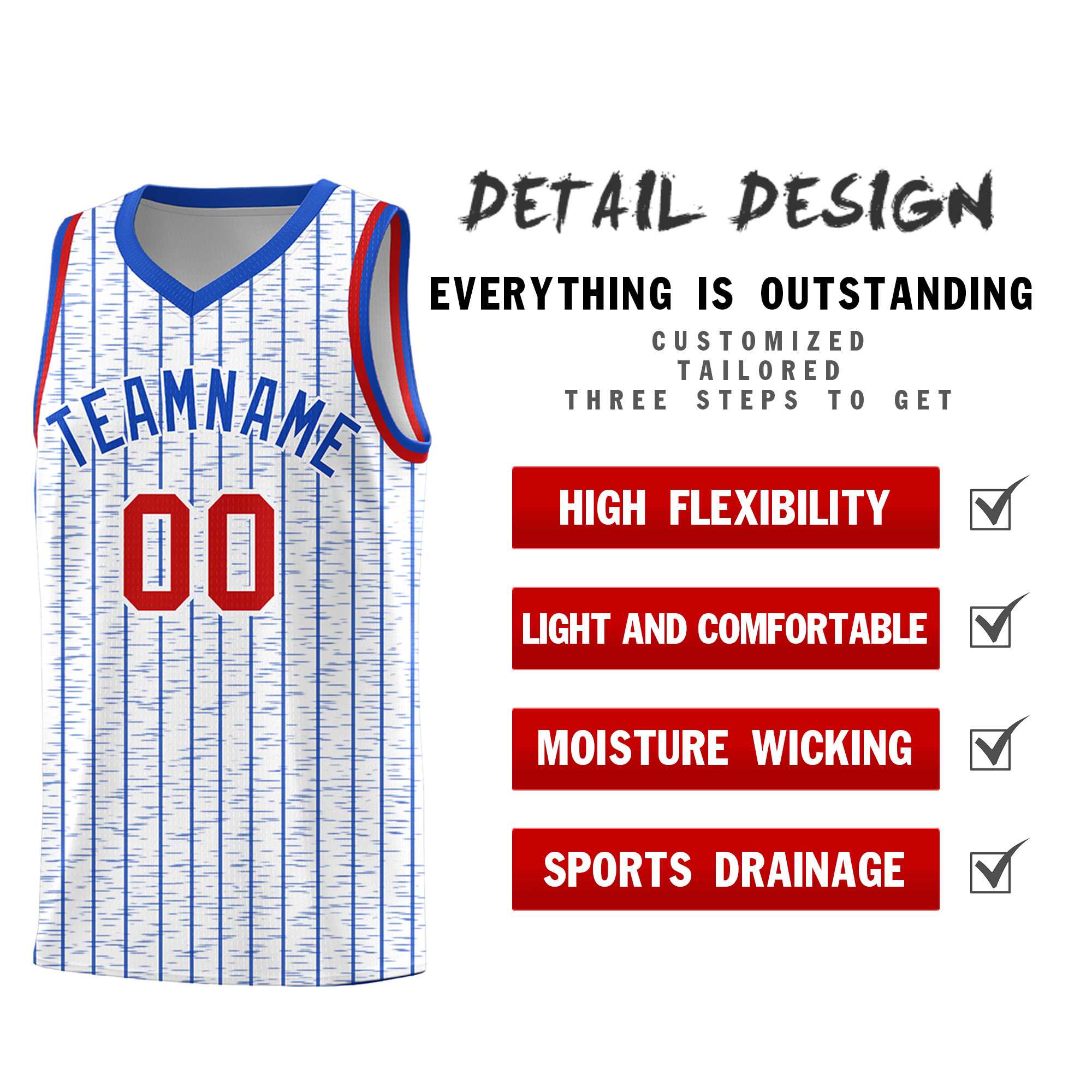 Custom White Custom Gray Pinstripe Retro Sets Uniform Basketball Jersey