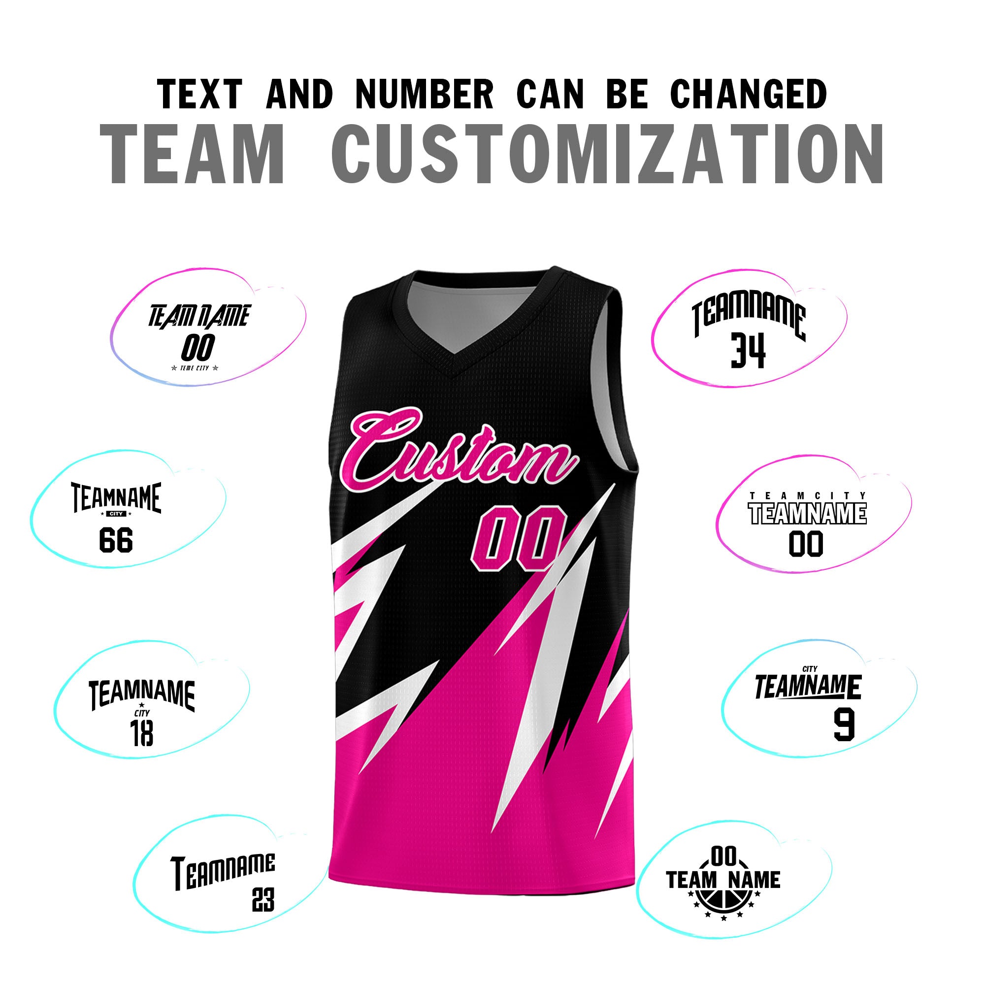 Custom Black Abstract Mountain Pattern Sports Uniform Basketball Jersey