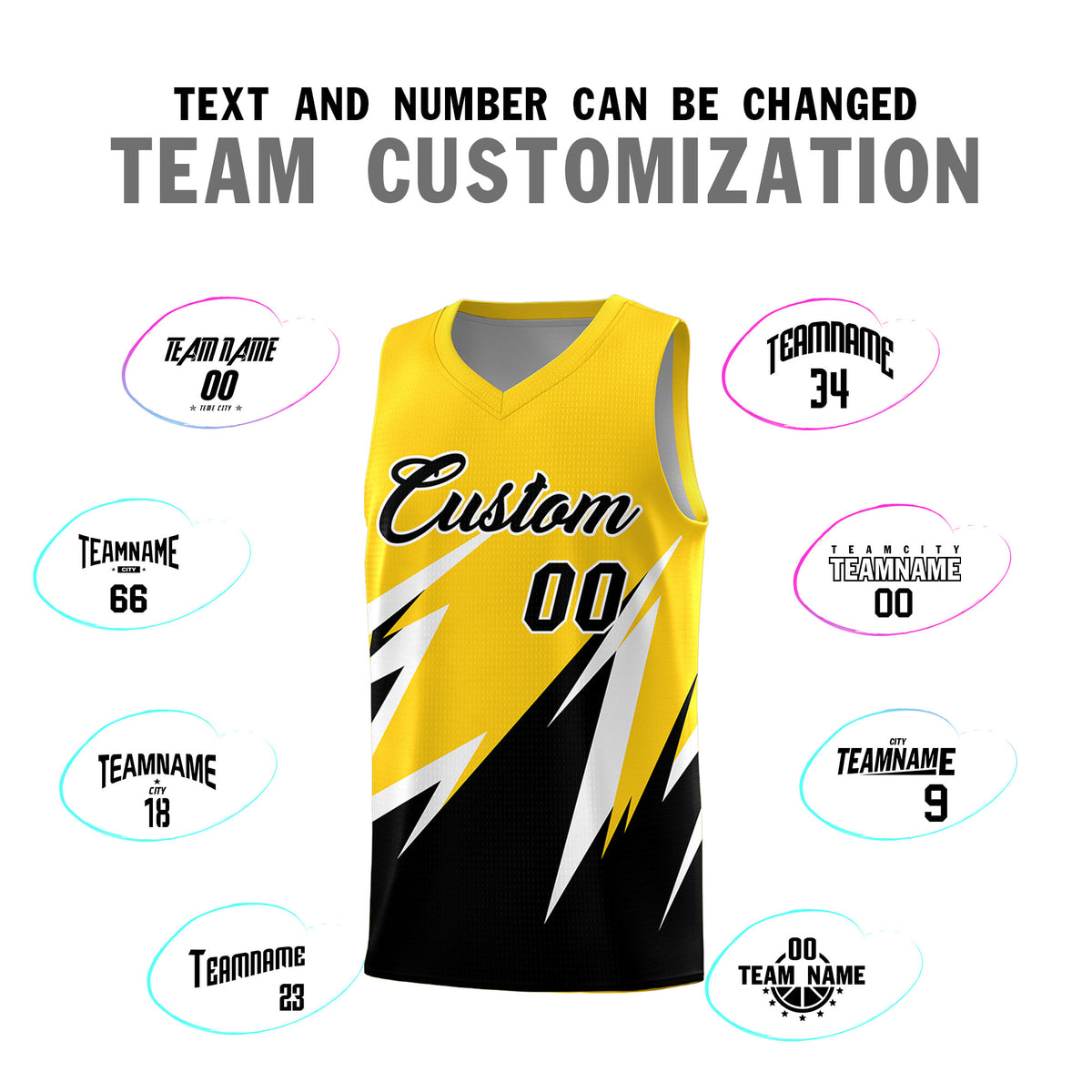 Custom Gold Abstract Mountain Pattern Sports Uniform Basketball Jersey