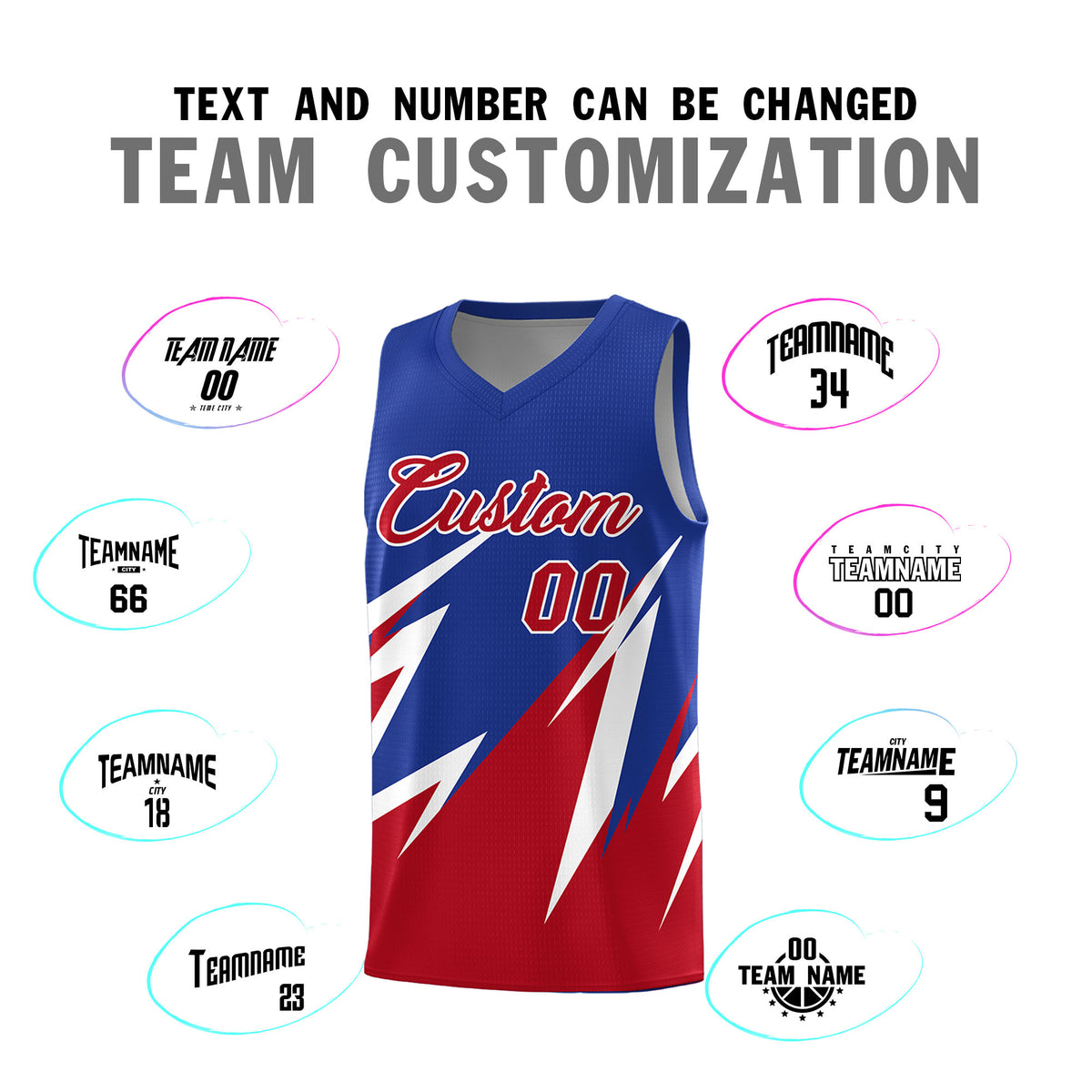 Custom Royal Abstract Mountain Pattern Sports Uniform Basketball Jersey