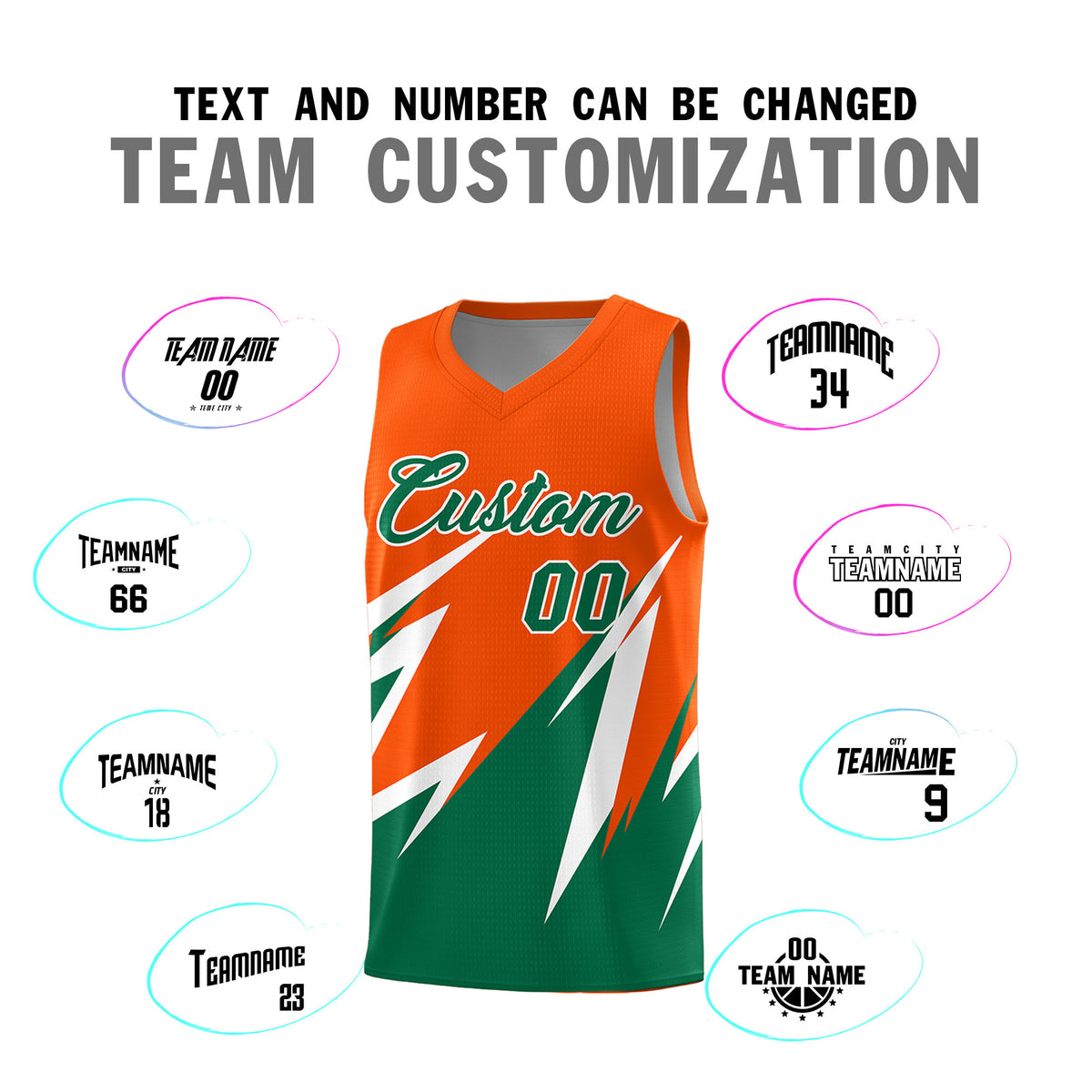 Custom Orange Abstract Mountain Pattern Sports Uniform Basketball Jersey