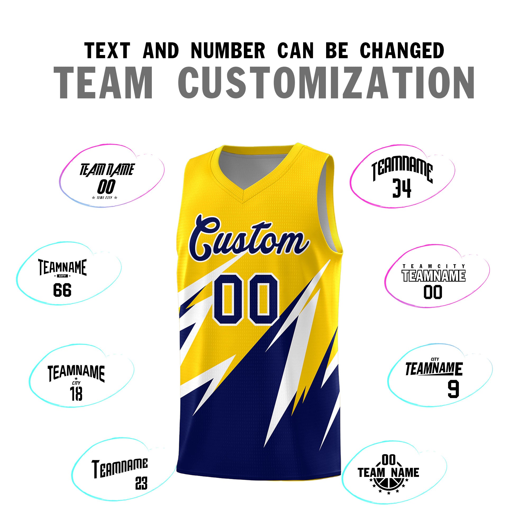 Custom Gold Abstract Mountain Pattern Sports Uniform Basketball Jersey