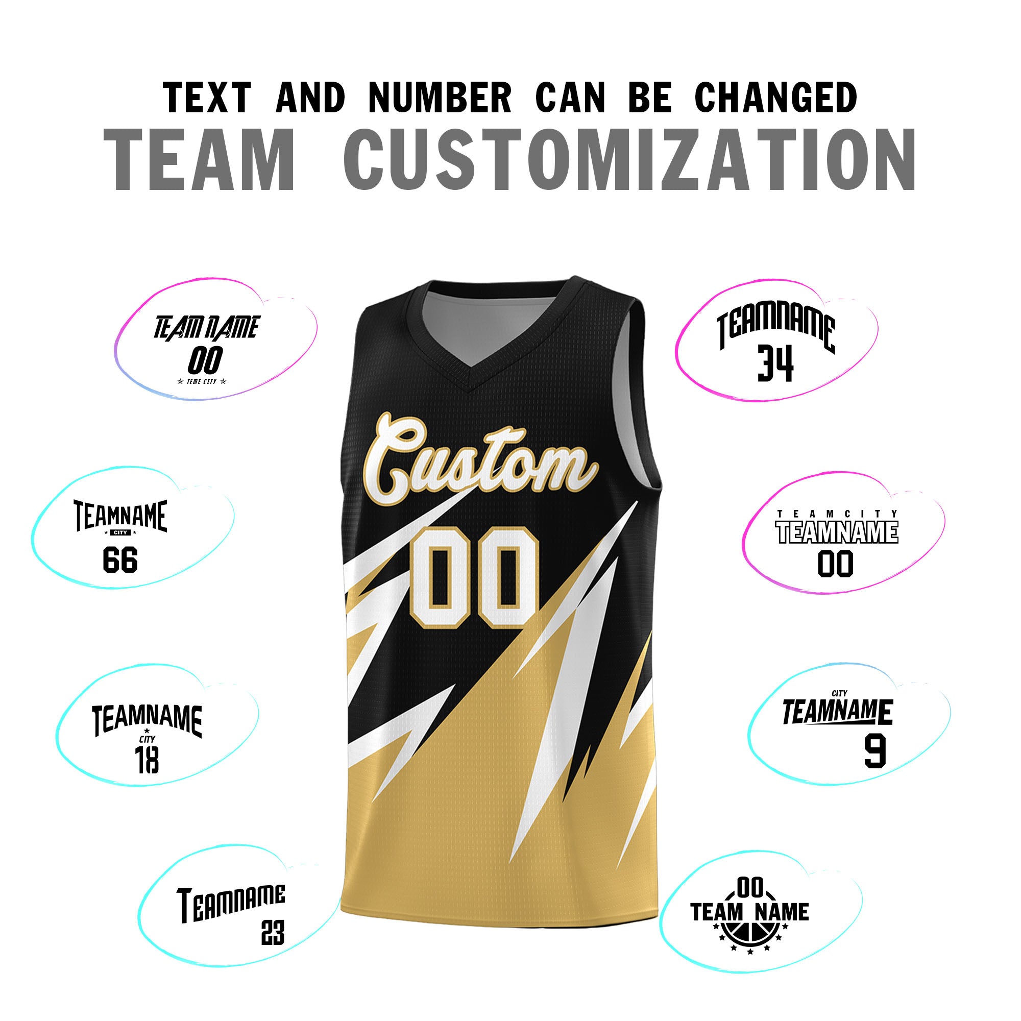 Custom Black Abstract Mountain Pattern Sports Uniform Basketball Jersey