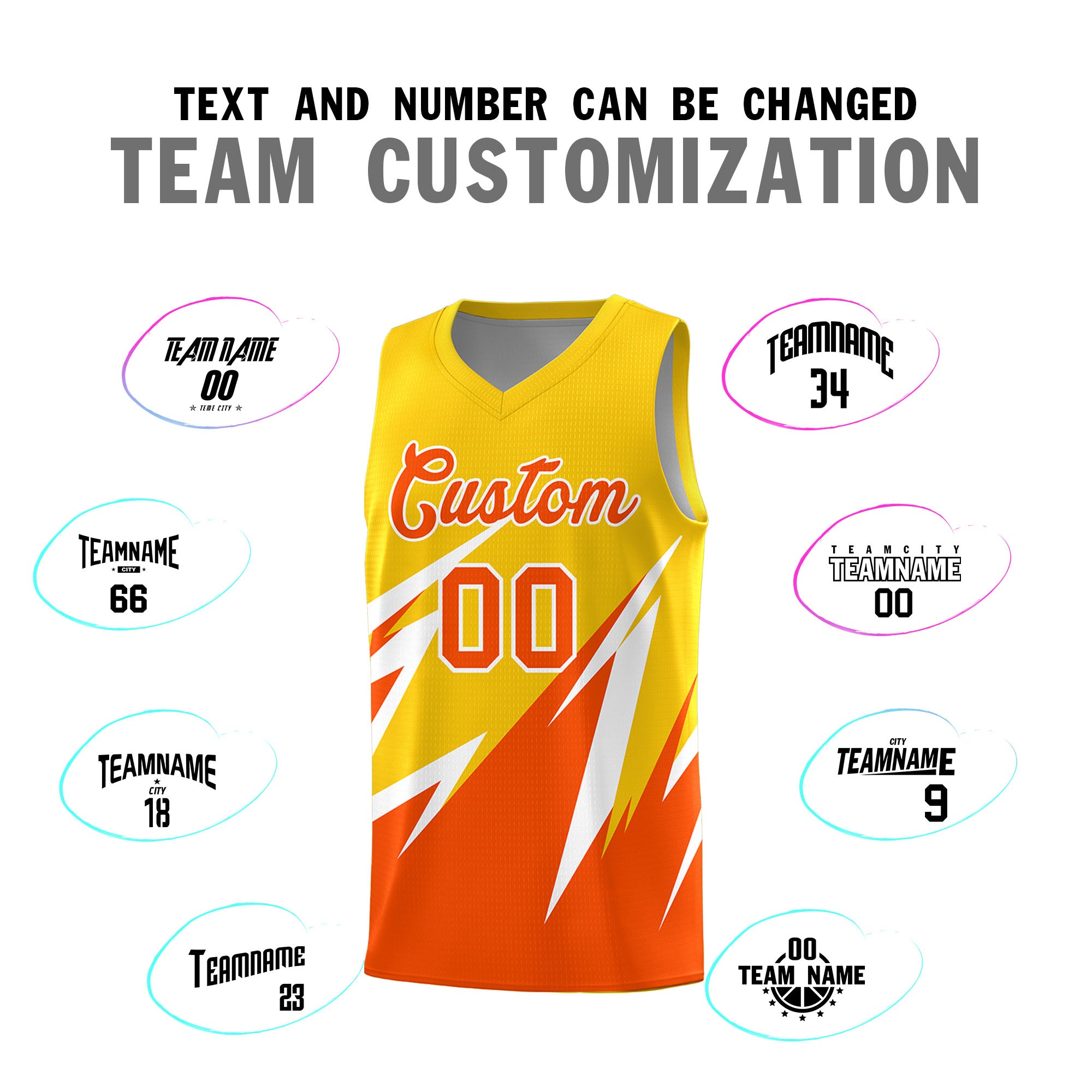 Custom Gold Abstract Mountain Pattern Sports Uniform Basketball Jersey