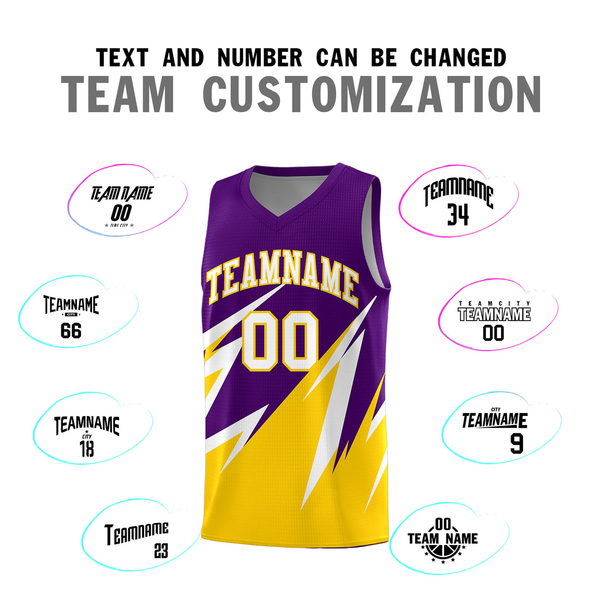 Custom Purple Abstract Mountain Pattern Sports Uniform Basketball Jersey