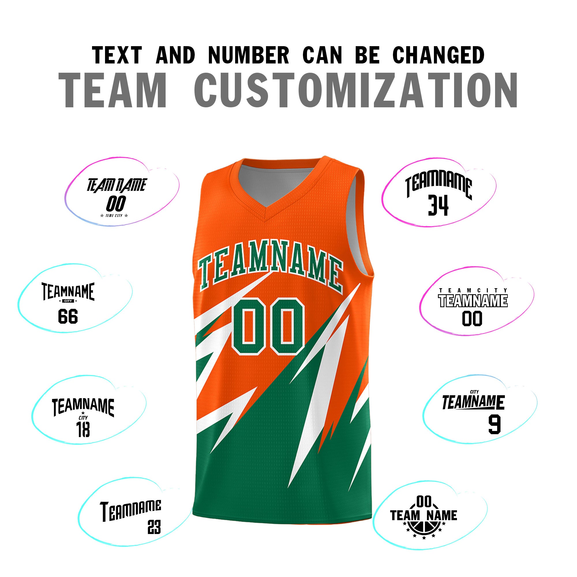Custom Orange Abstract Mountain Pattern Sports Uniform Basketball Jersey
