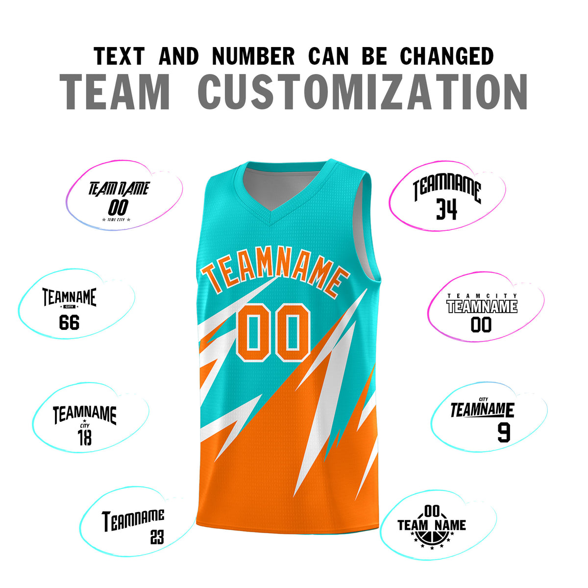 Custom Aqua Abstract Mountain Pattern Sports Uniform Basketball Jersey