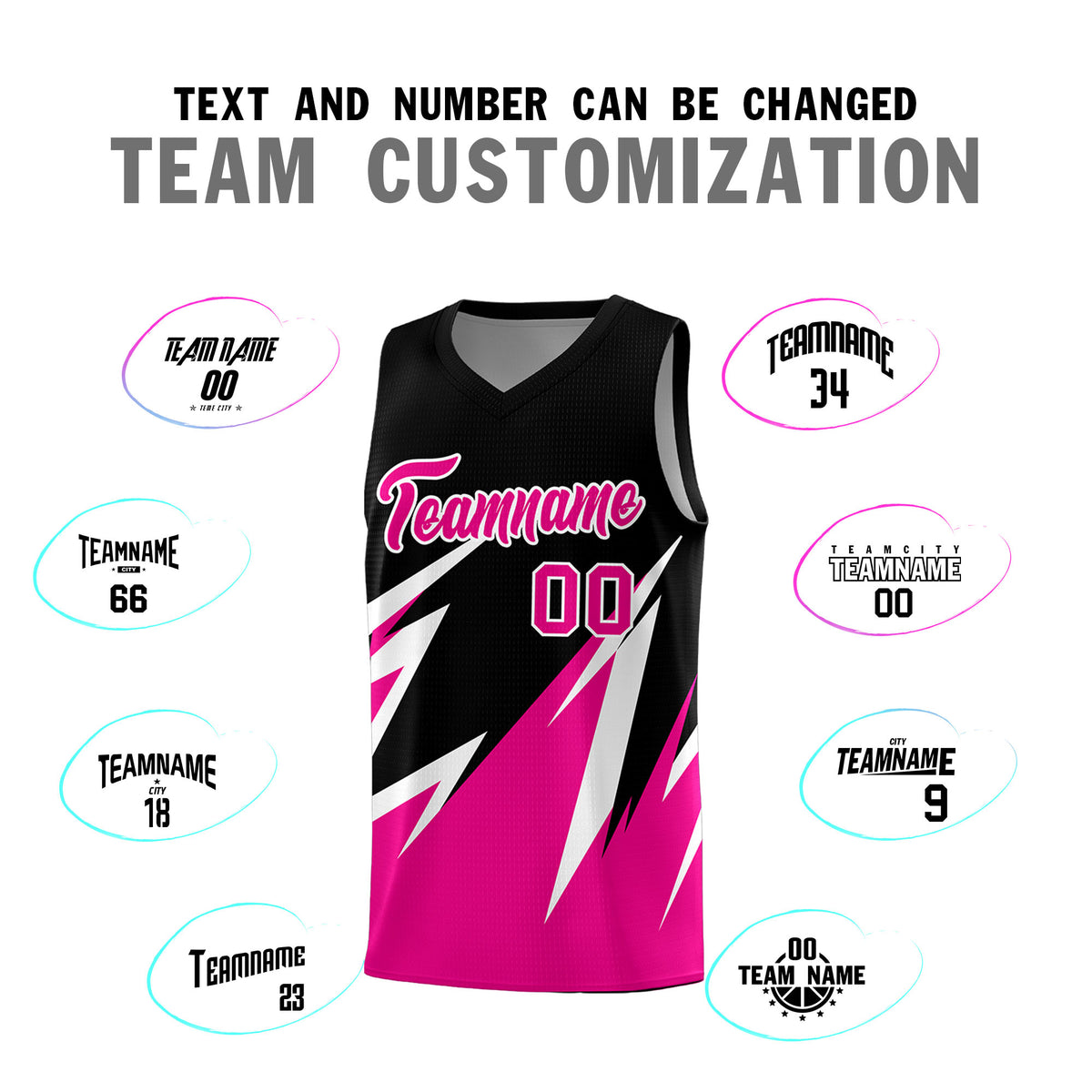 Custom Black Abstract Mountain Pattern Sports Uniform Basketball Jersey