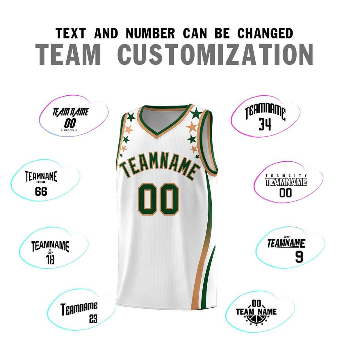 Custom White Shoulders Star Pattern Side Color Block Sports Uniform Basketball Jersey|KXKSHOP