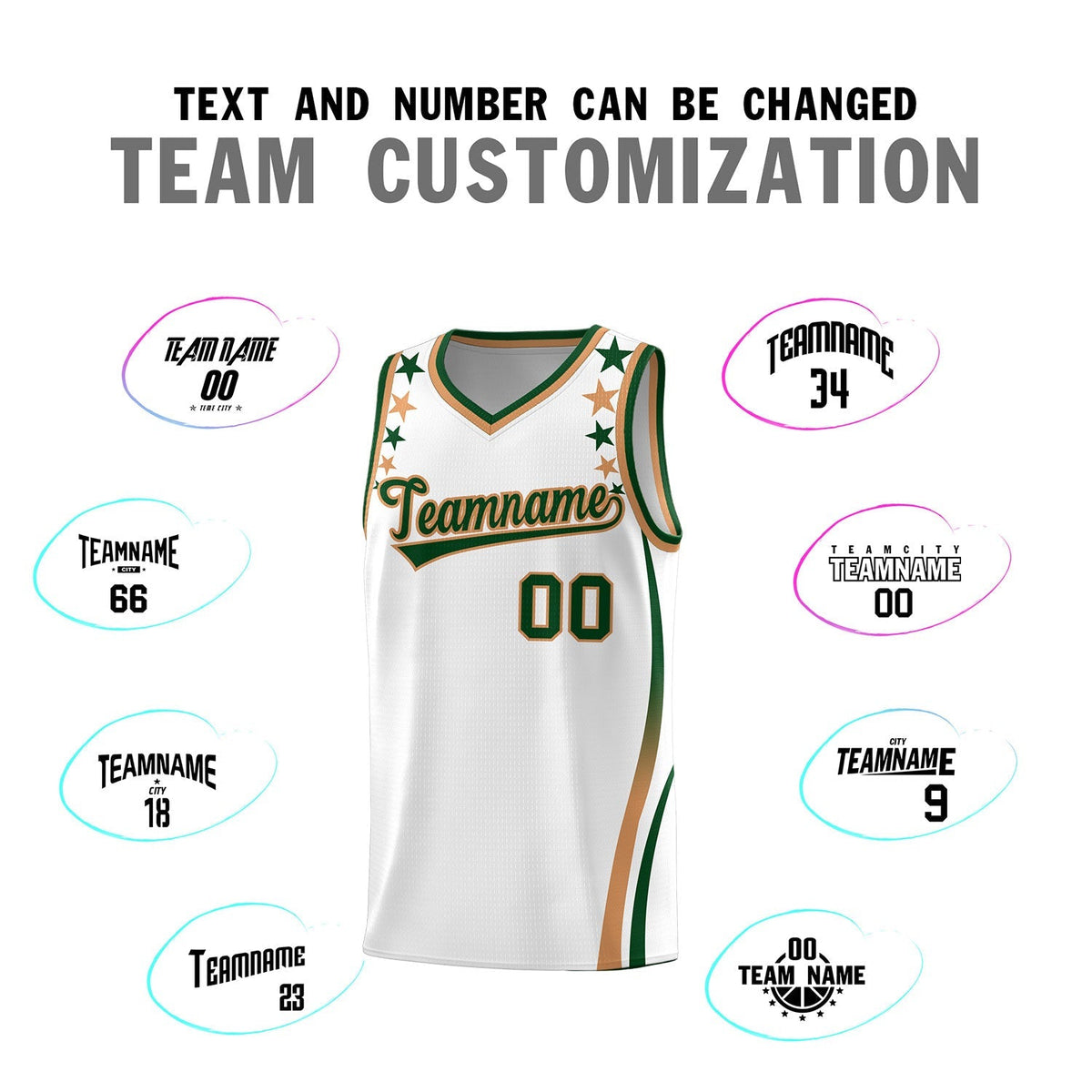 Custom White Shoulders Star Pattern Side Color Block Sports Uniform Basketball Jersey|KXKSHOP