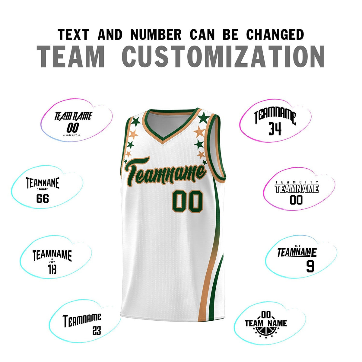 Custom White Shoulders Star Pattern Side Color Block Sports Uniform Basketball Jersey|KXKSHOP