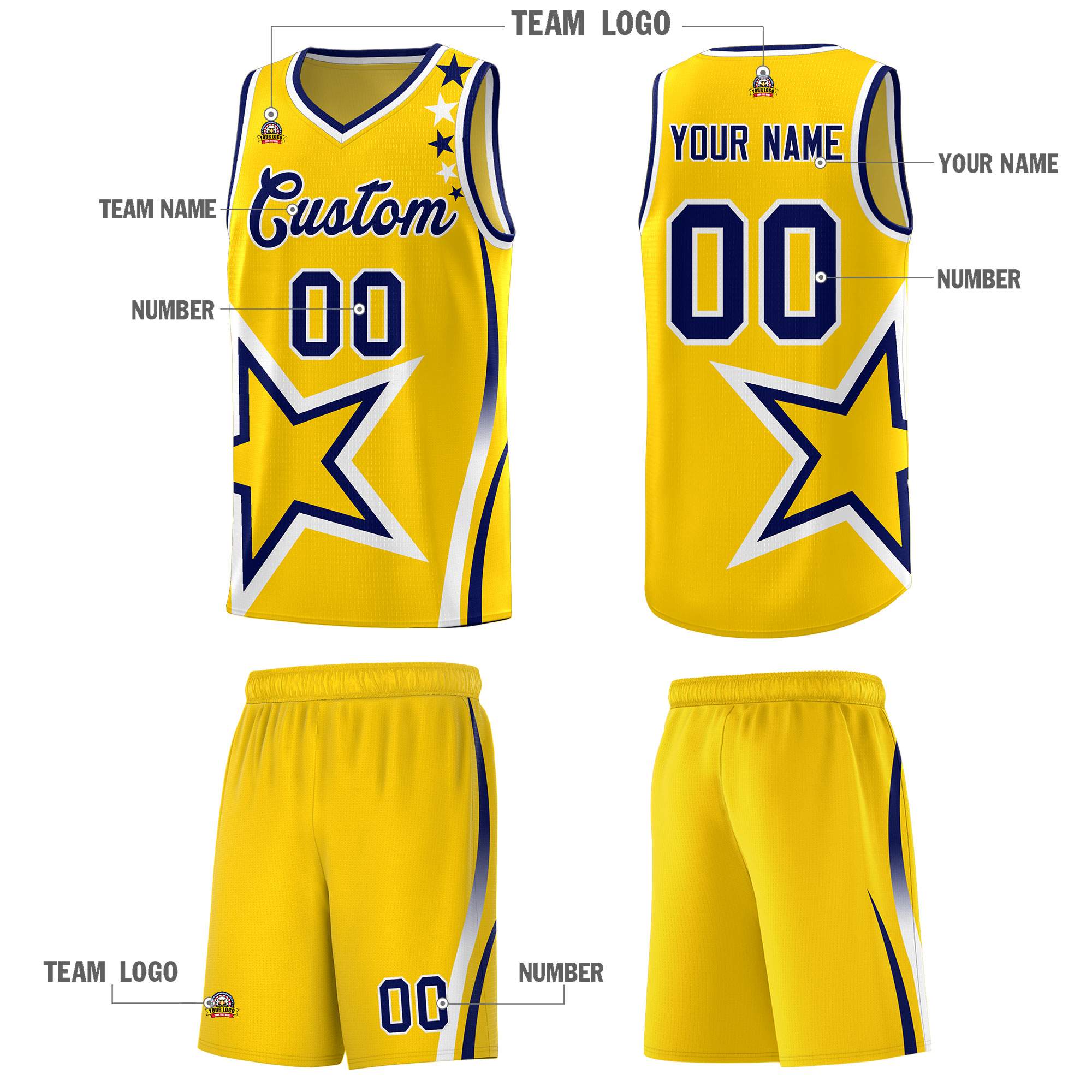 Custom Neon Green Navy-White Side Two-Tone Classic Sports Uniform Basketball Jersey |KXKSHOP