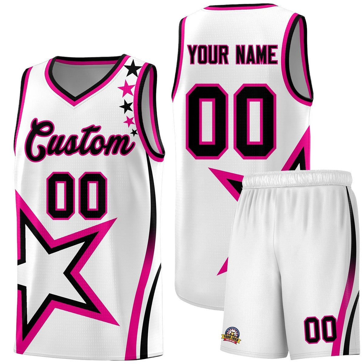 Custom Neon Green Navy-White Side Two-Tone Classic Sports Uniform Basketball Jersey |KXKSHOP
