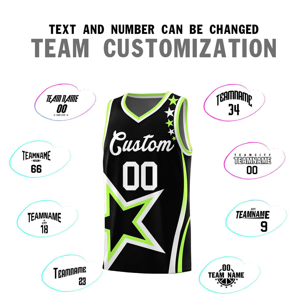 Custom Neon Green Navy-White Side Two-Tone Classic Sports Uniform Basketball Jersey |KXKSHOP