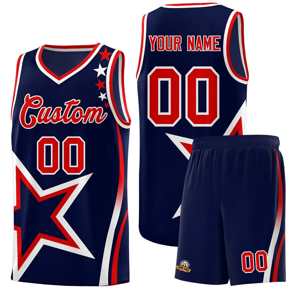 Custom Neon Green Navy-White Side Two-Tone Classic Sports Uniform Basketball Jersey |KXKSHOP