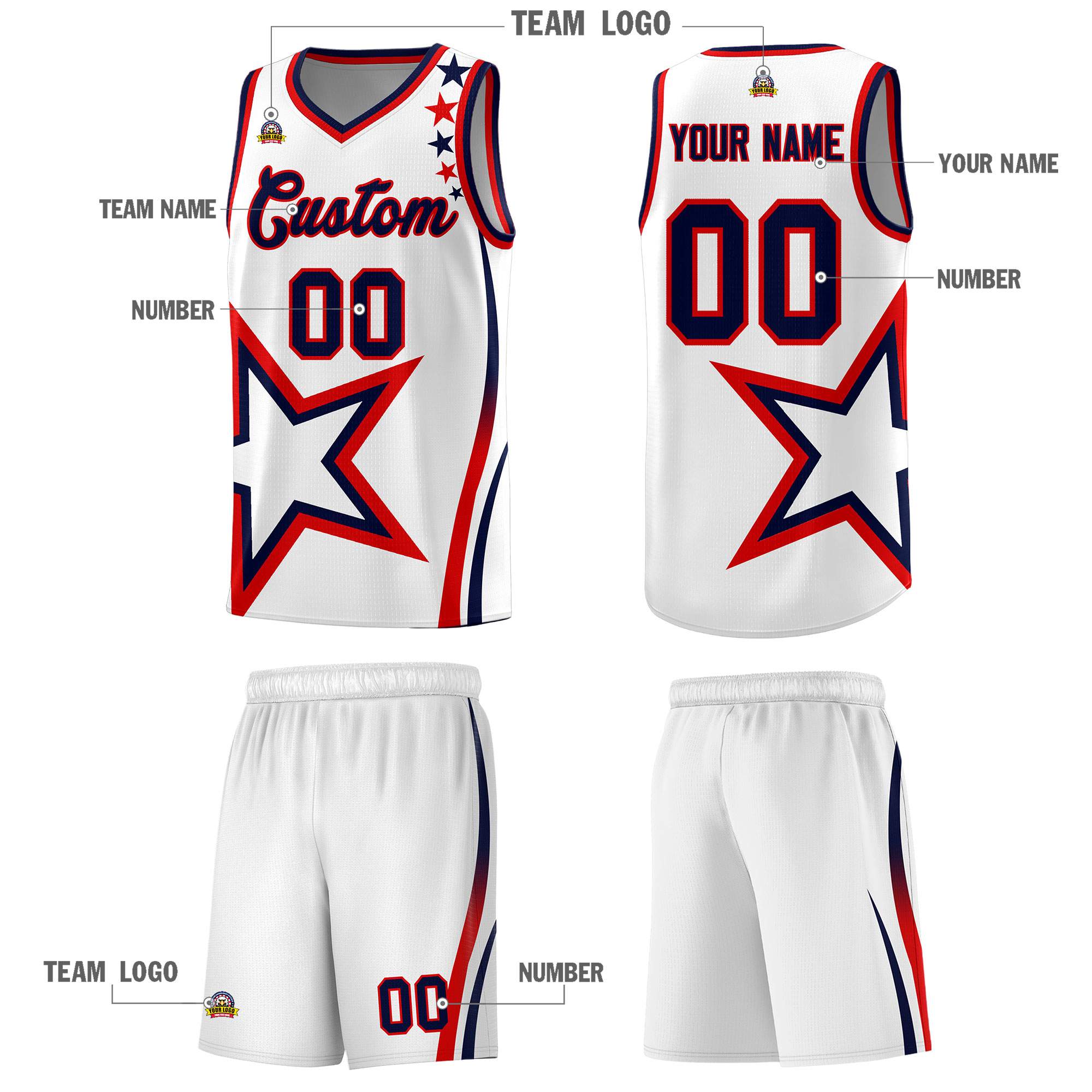 Custom Neon Green Navy-White Side Two-Tone Classic Sports Uniform Basketball Jersey |KXKSHOP