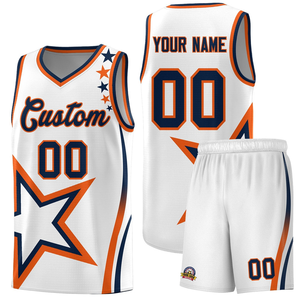 Custom Neon Green Navy-White Side Two-Tone Classic Sports Uniform Basketball Jersey |KXKSHOP