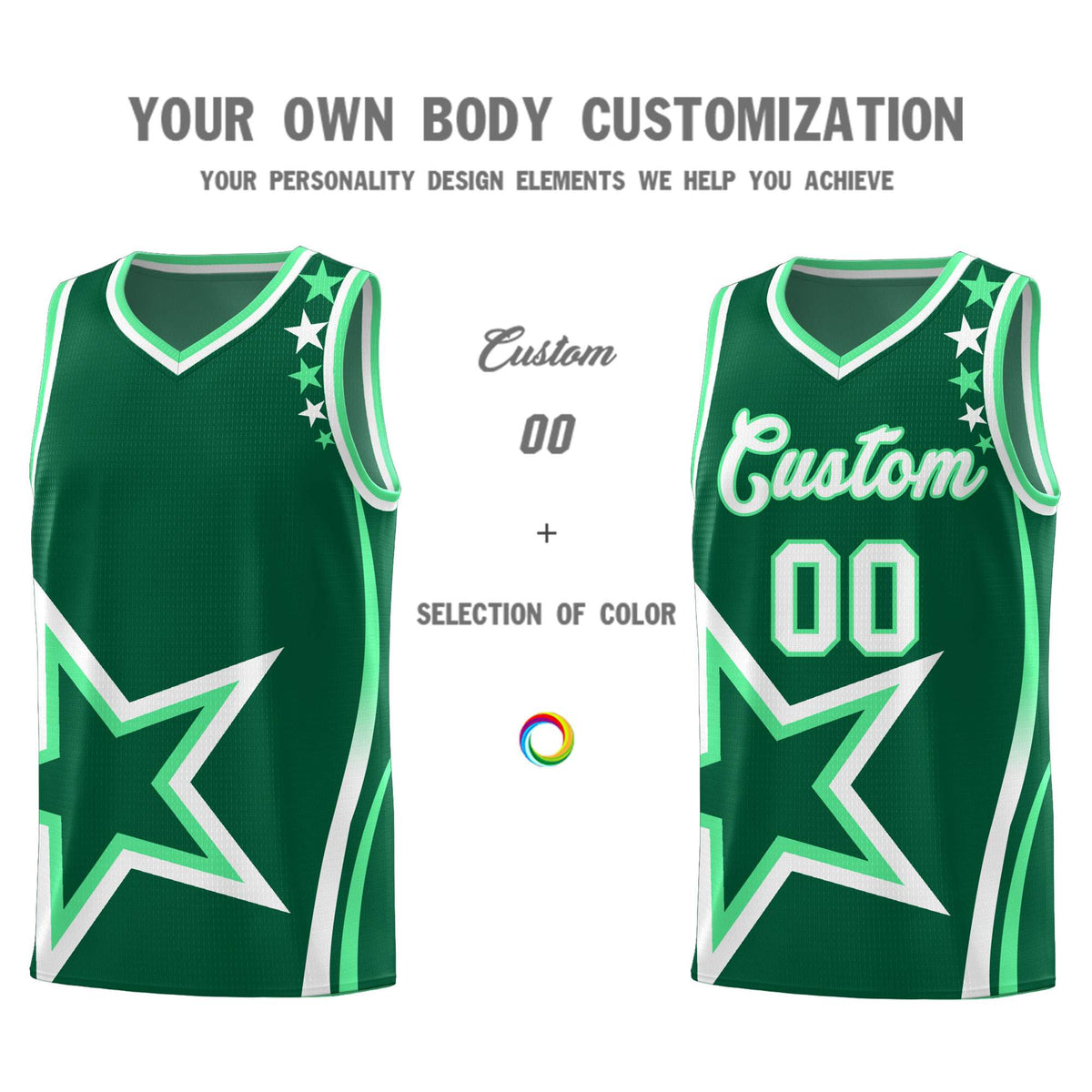 Custom Neon Green Navy-White Side Two-Tone Classic Sports Uniform Basketball Jersey |KXKSHOP