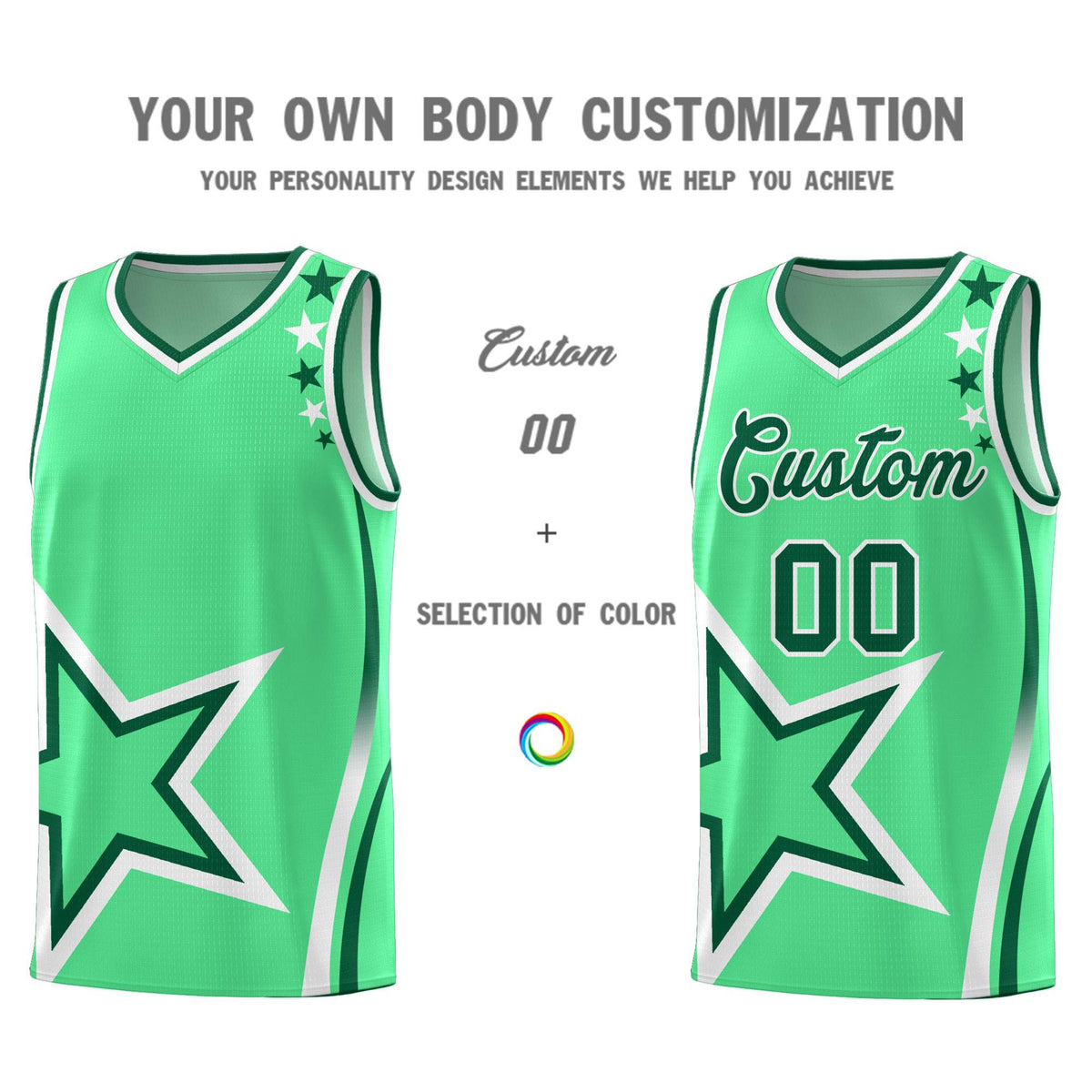 Custom Neon Green Navy-White Side Two-Tone Classic Sports Uniform Basketball Jersey |KXKSHOP