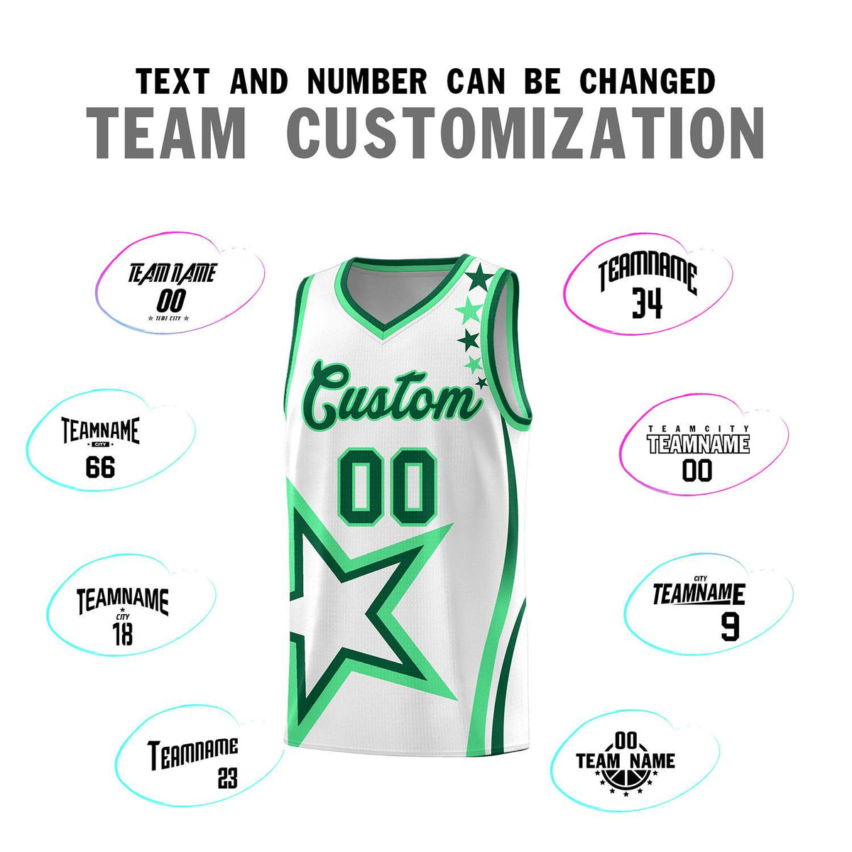 Custom Neon Green Navy-White Side Two-Tone Classic Sports Uniform Basketball Jersey |KXKSHOP