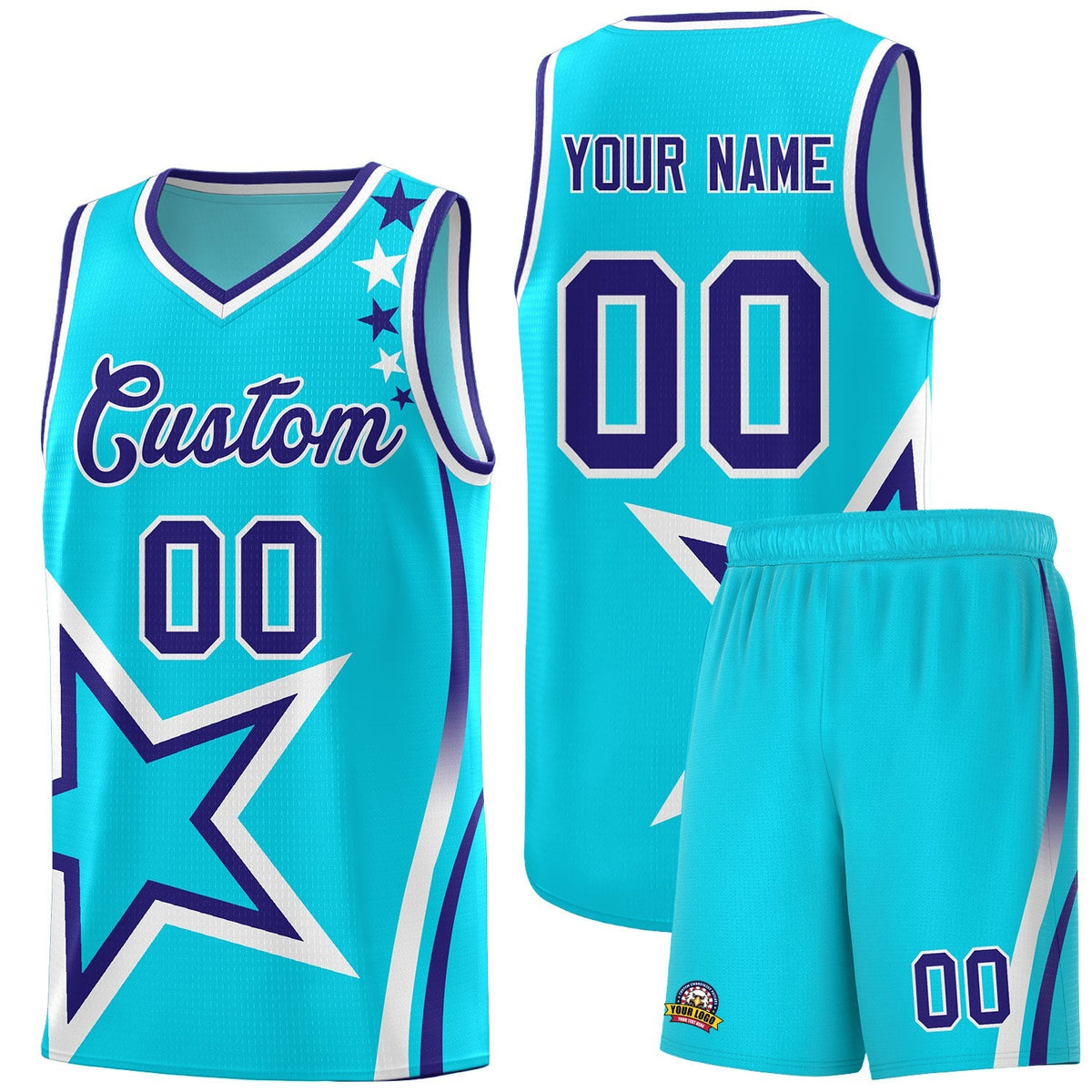 Custom Neon Green Navy-White Side Two-Tone Classic Sports Uniform Basketball Jersey |KXKSHOP