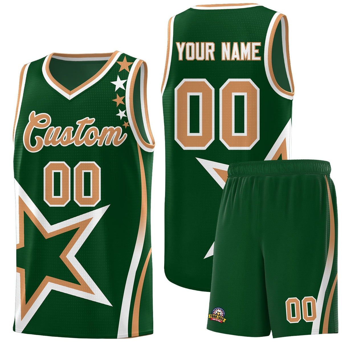 Custom Neon Green Navy-White Side Two-Tone Classic Sports Uniform Basketball Jersey |KXKSHOP