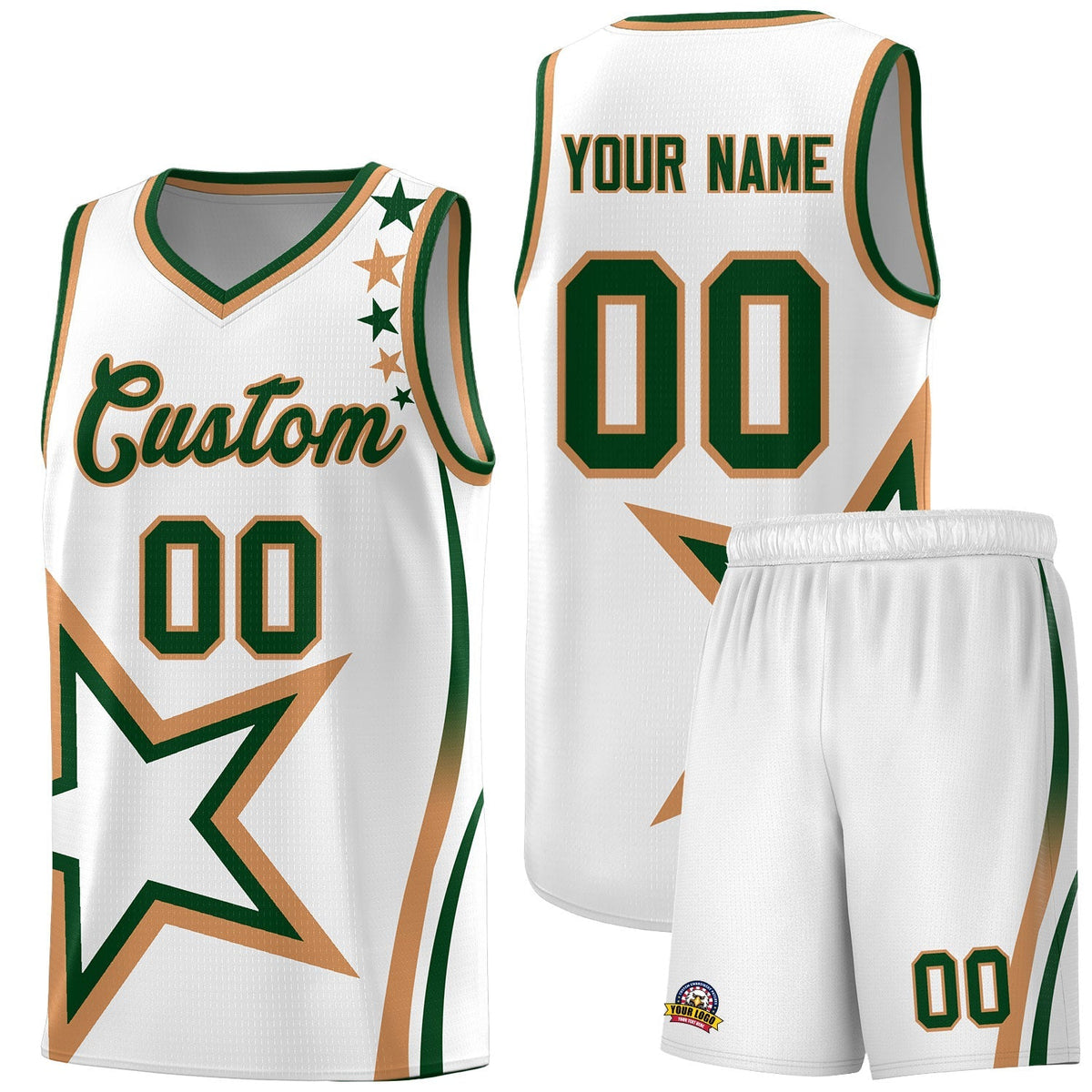 Custom Neon Green Navy-White Side Two-Tone Classic Sports Uniform Basketball Jersey |KXKSHOP