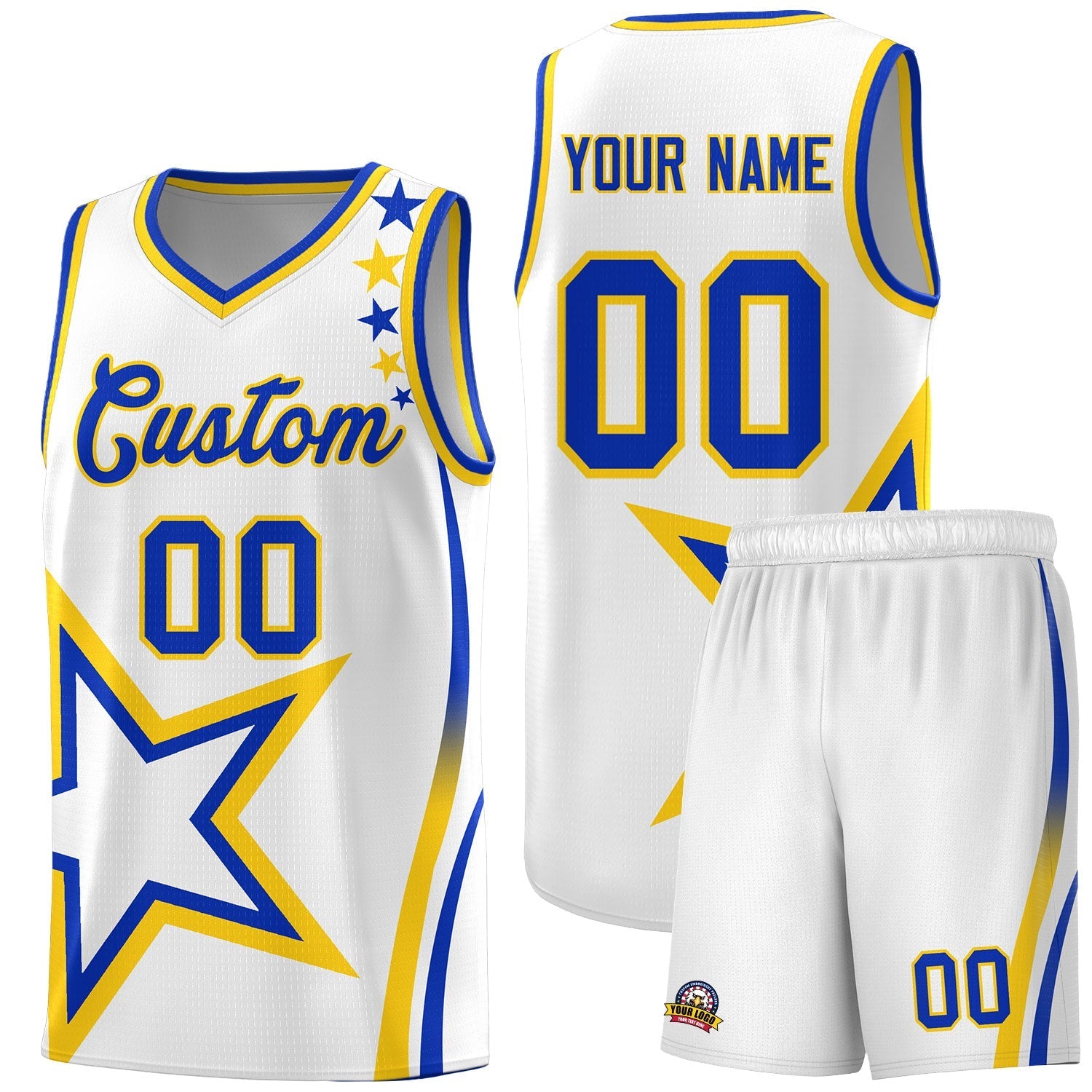 Custom Neon Green Navy-White Side Two-Tone Classic Sports Uniform Basketball Jersey |KXKSHOP