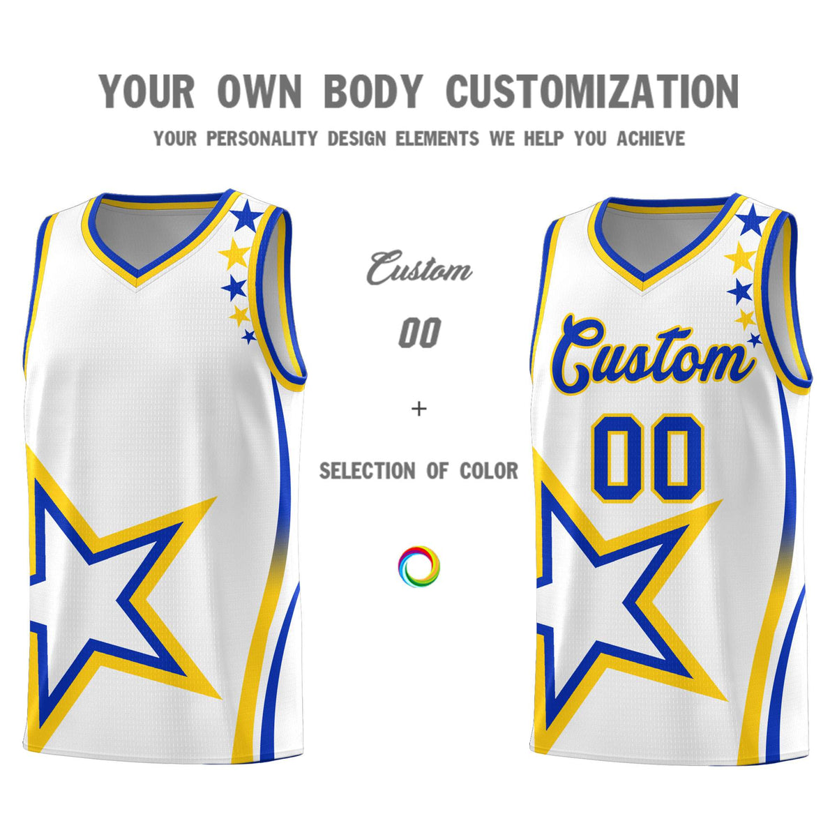Custom Neon Green Navy-White Side Two-Tone Classic Sports Uniform Basketball Jersey |KXKSHOP