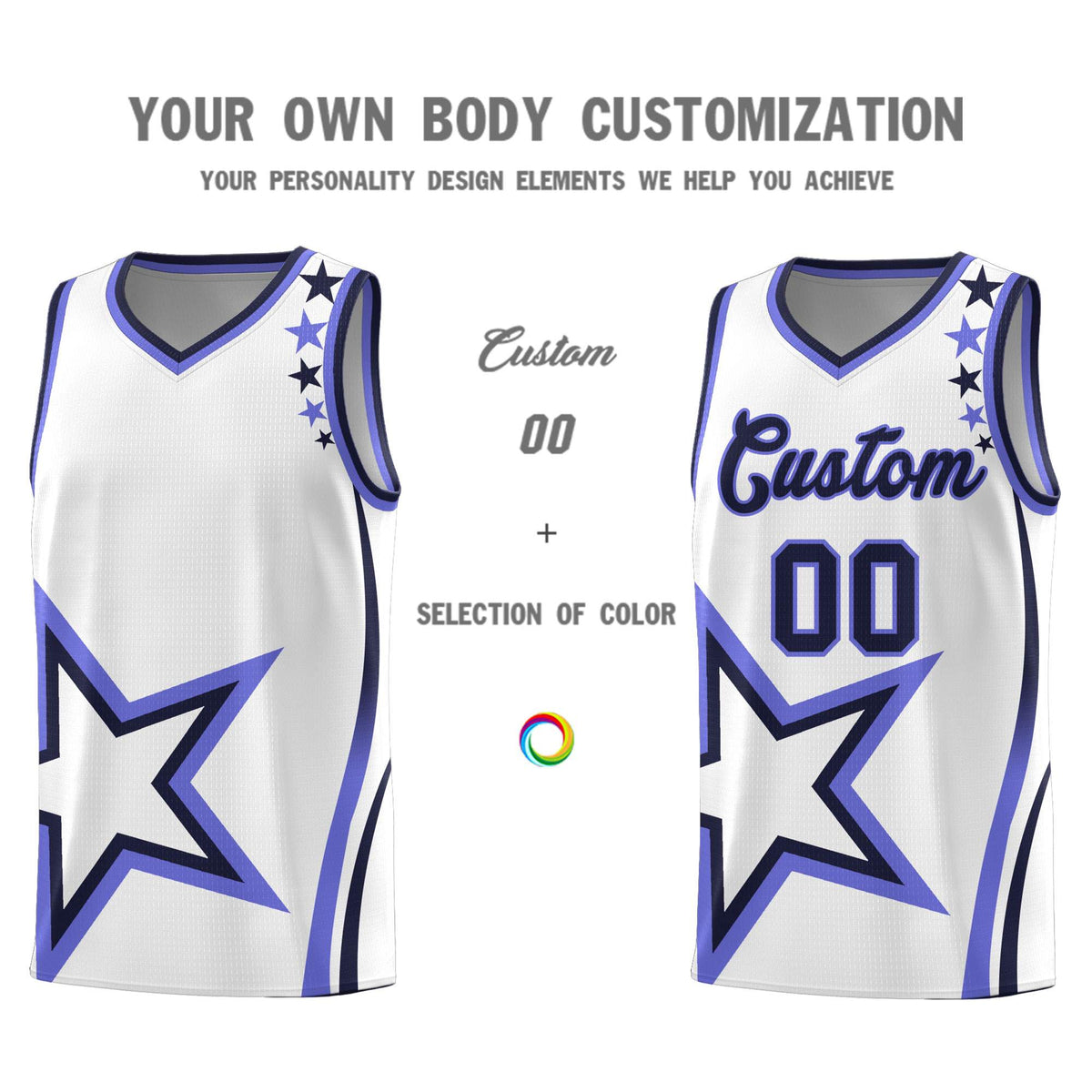 Custom Neon Green Navy-White Side Two-Tone Classic Sports Uniform Basketball Jersey |KXKSHOP
