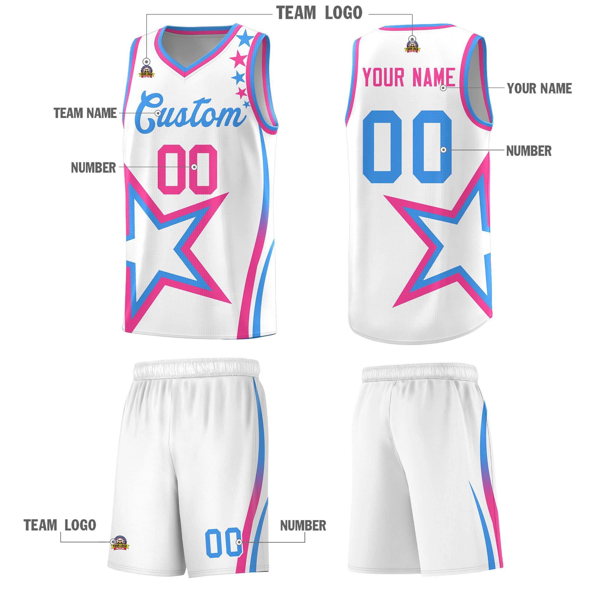 Custom Neon Green Navy-White Side Two-Tone Classic Sports Uniform Basketball Jersey |KXKSHOP